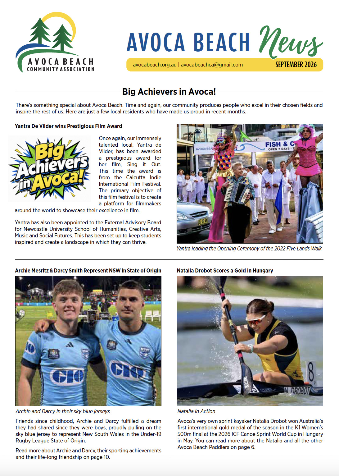 Latest Newsletter: Sept 2026