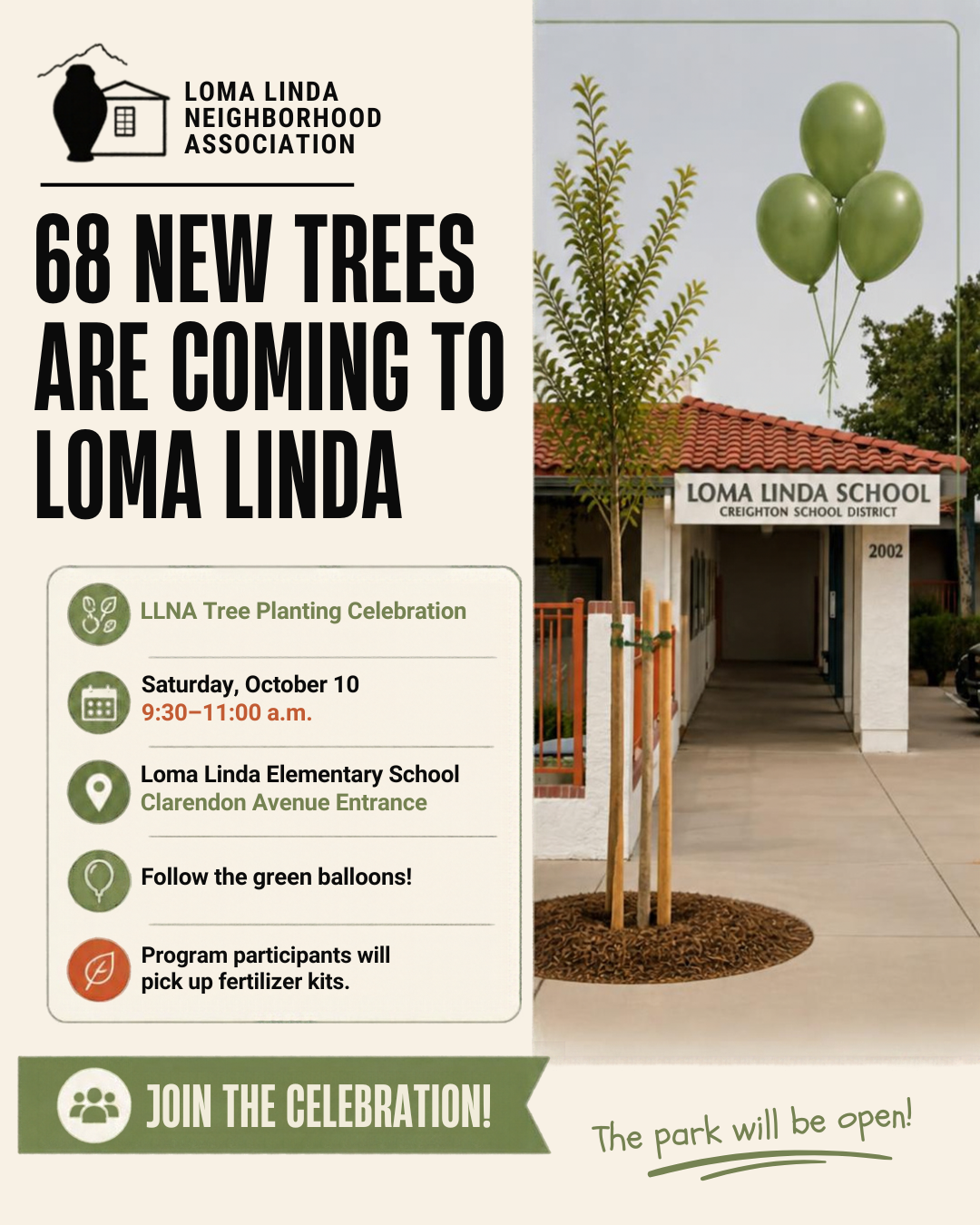 LLNA TREE PLANTING CELEBRATION!