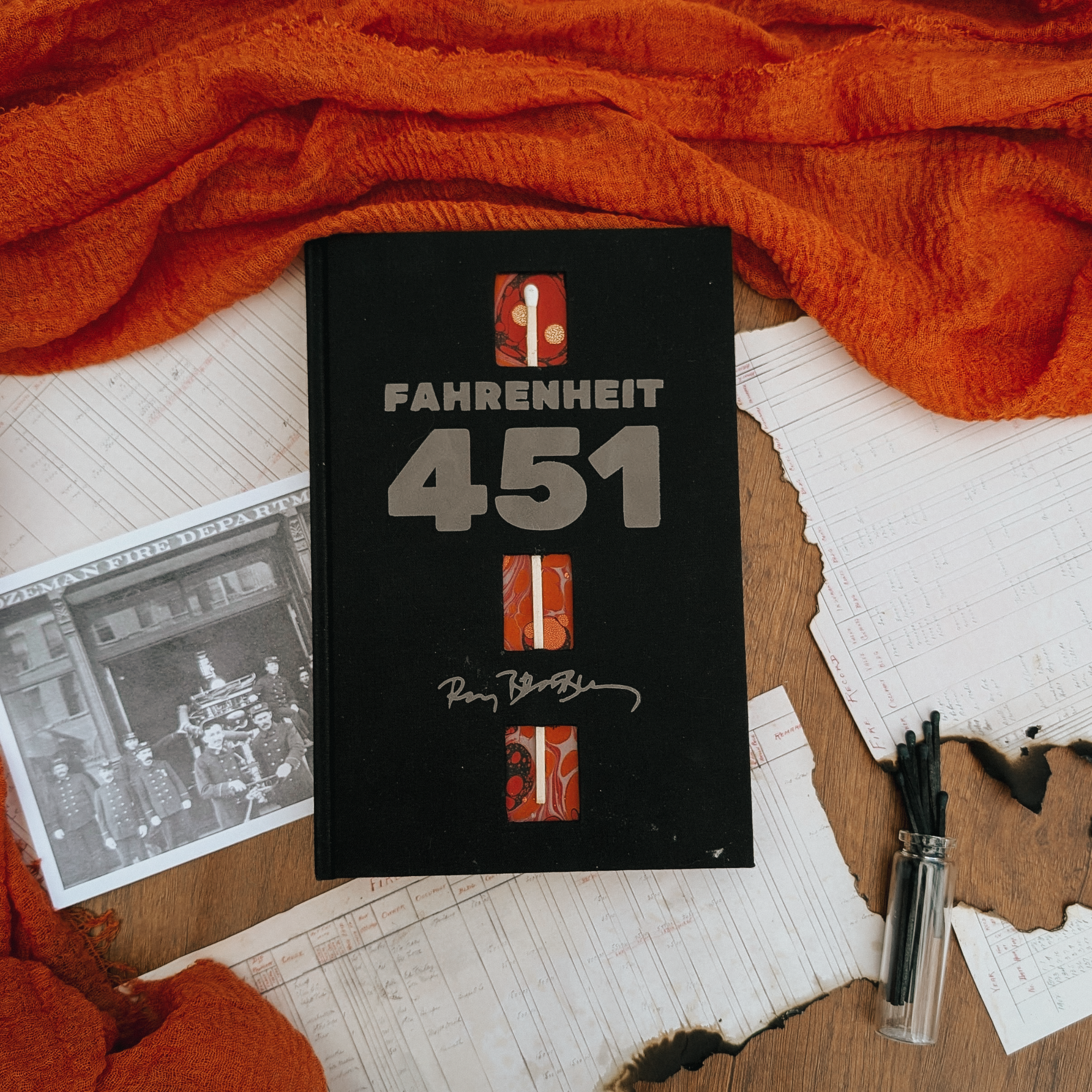 Fahrenheit 451 | Heat-Sensitive + Embedded Match Cover