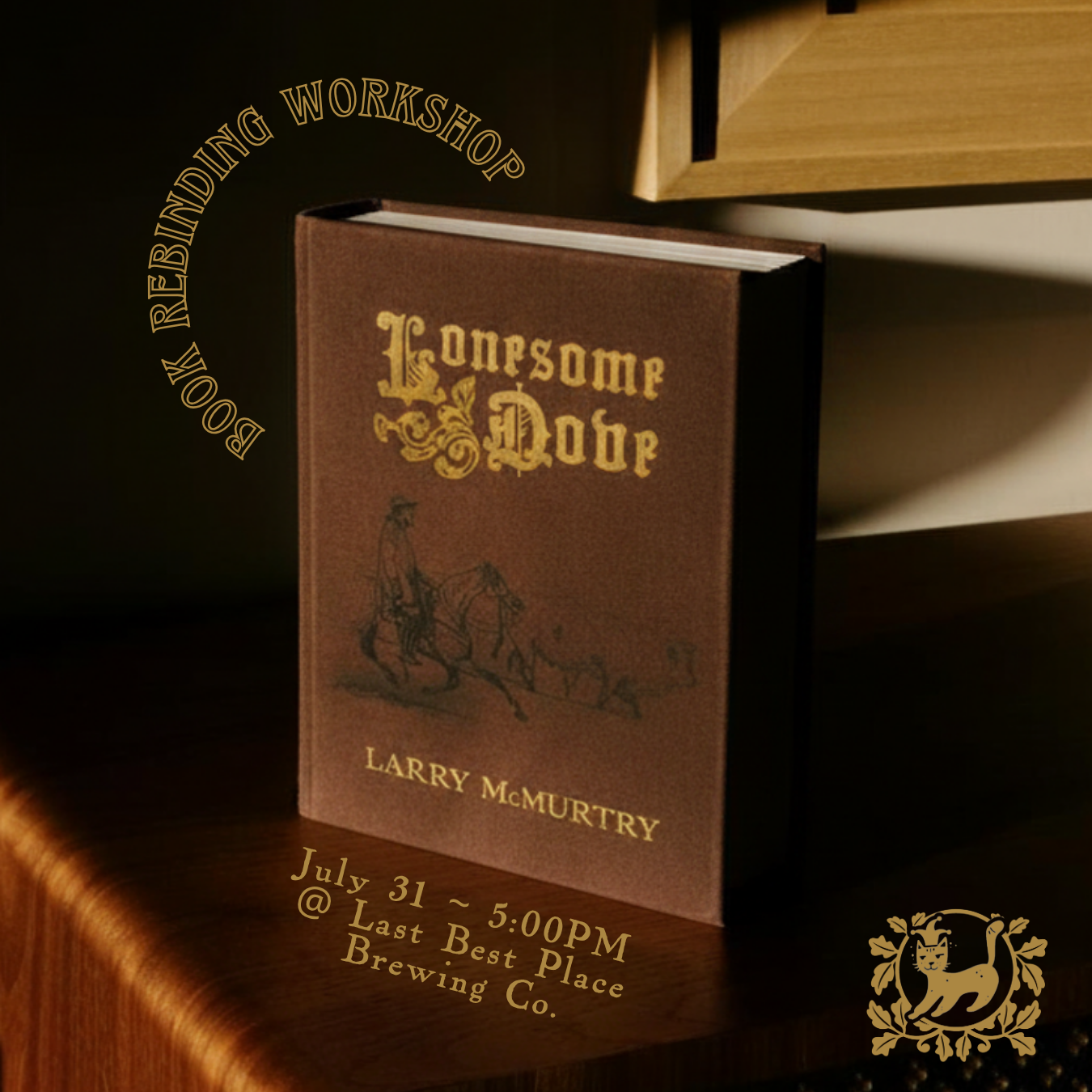 Book Rebinding Workshop: Lonesome Dove