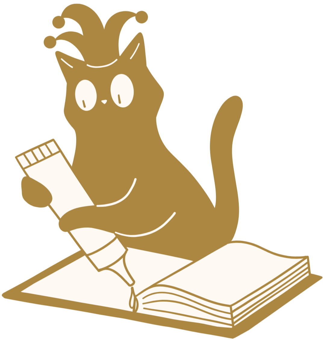Piero, JesterCat's mascot and resident mischief-maker