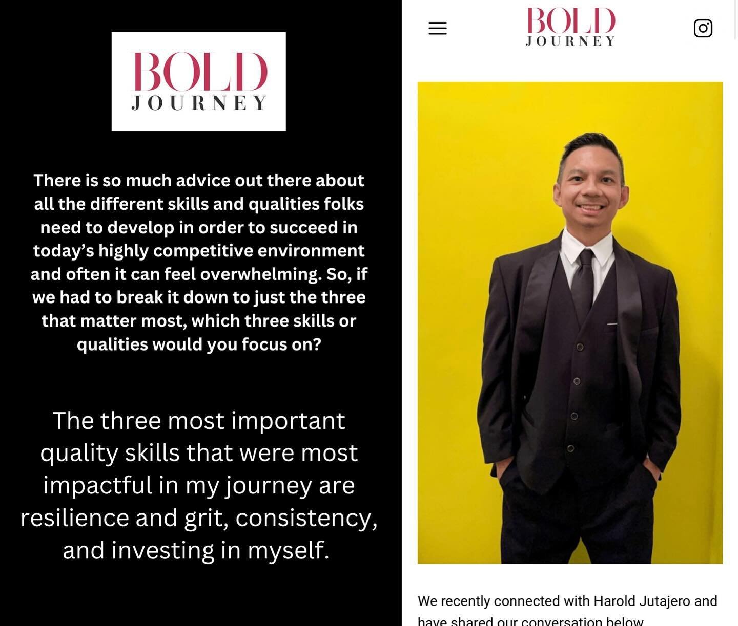 Manifesting one day at a time. #boldjourney