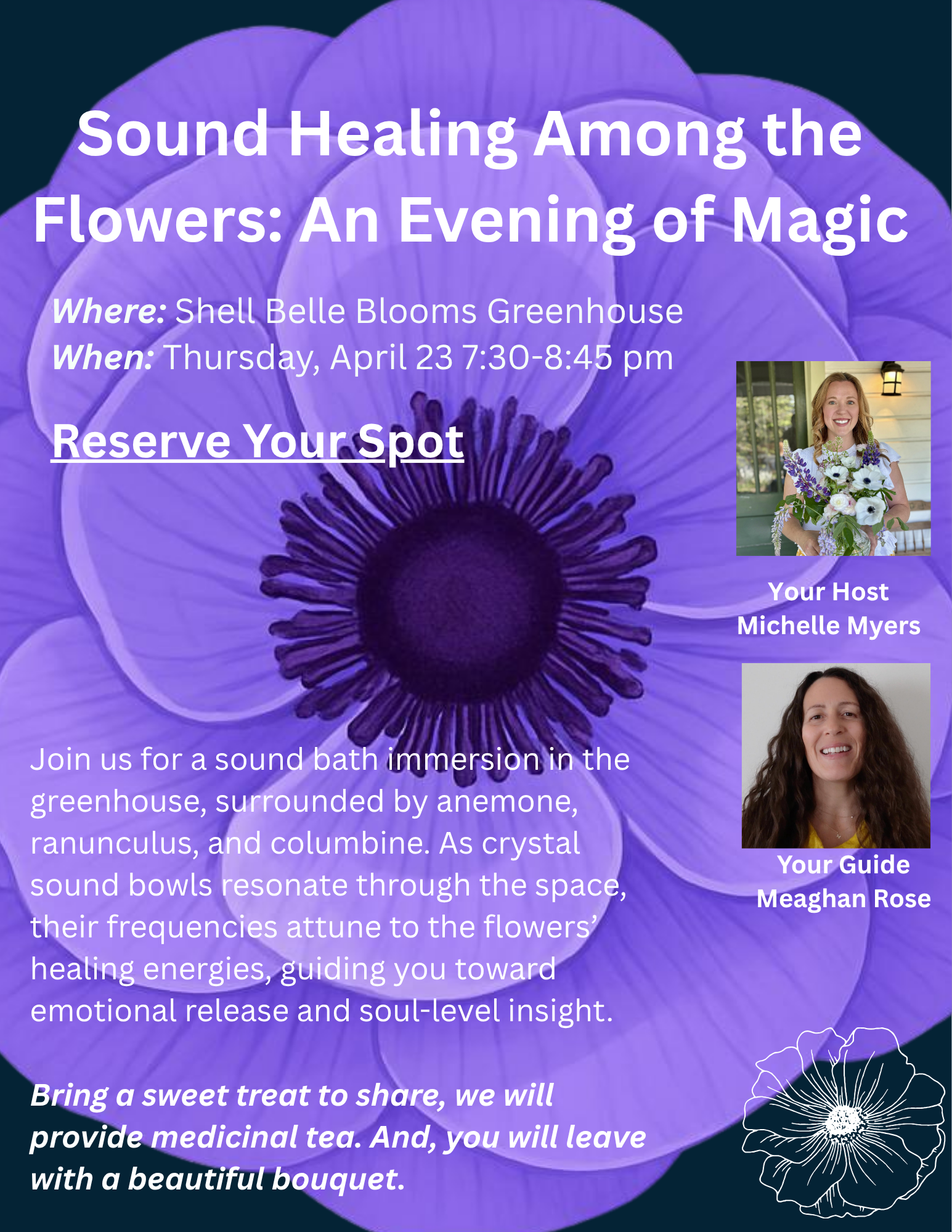 Sound Healing Among the Flowers: An Evening of Magic