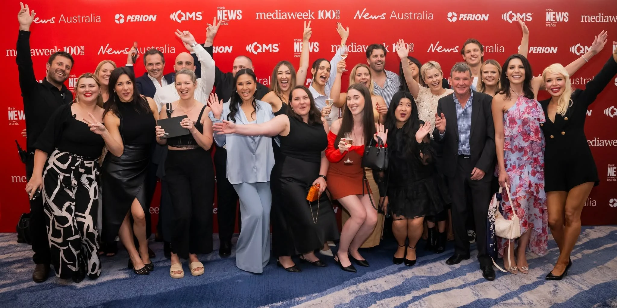 With the Vinyl Media team at Mediaweek 100, 2025.