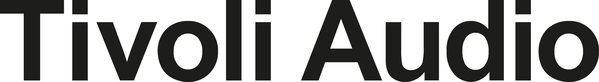 The image features the logo of Tvioli Audio, with the company name in bold black text on a dark background.