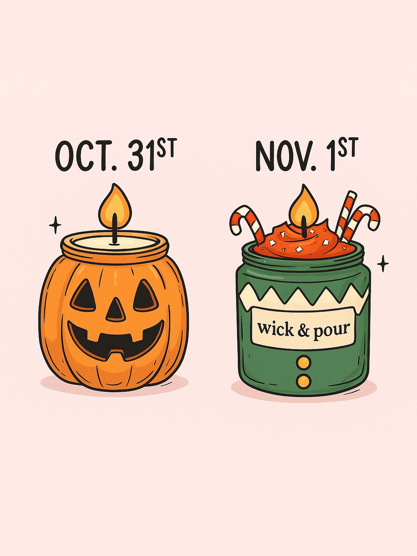 Our winter fragrances return November 1st &mdash; the coziest scents of the season are ready to make spirits (and candles) bright🎄🕯️

www.wickpourcandlebar.com