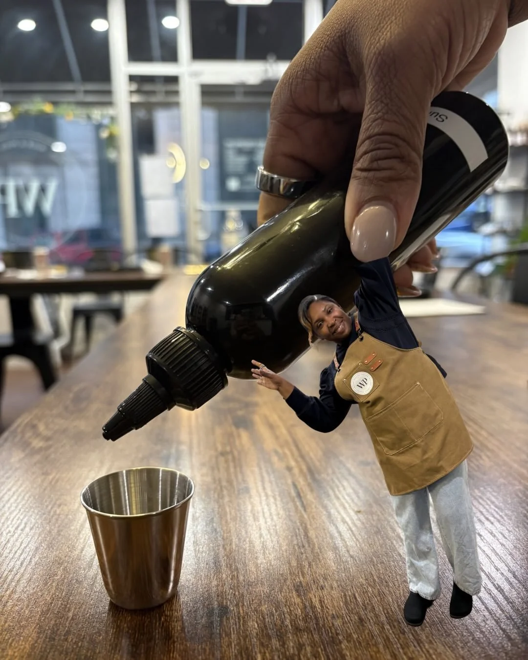 At Wick &amp; Pour, your candle is uniquely yours! 

I&rsquo;m just here (even in mini form 😉) to guide you through every step ✨

👉www.wickpourcandlebar.com