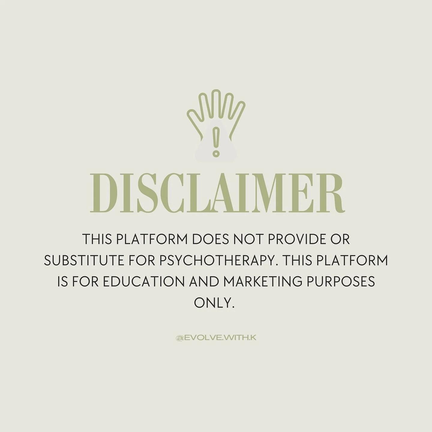 Disclaimer 🛑: While this account is intended to share insights and support, this is not a substitute for professional therapy. 

#disclaimer #seekhelp #mentalhealthawareness