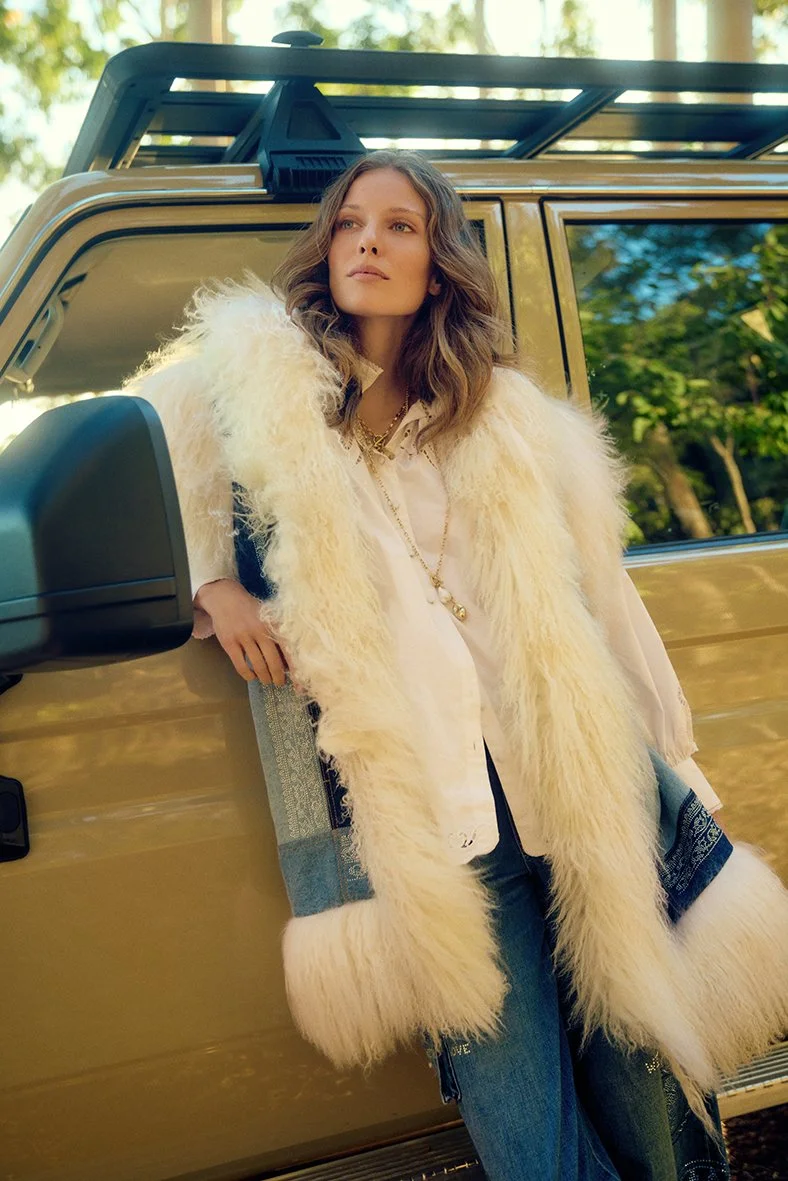 Claremont Quarter AW26 campaign assets, produced by Scotter Projects, Perth. Shot on location in Pemberton, WA.