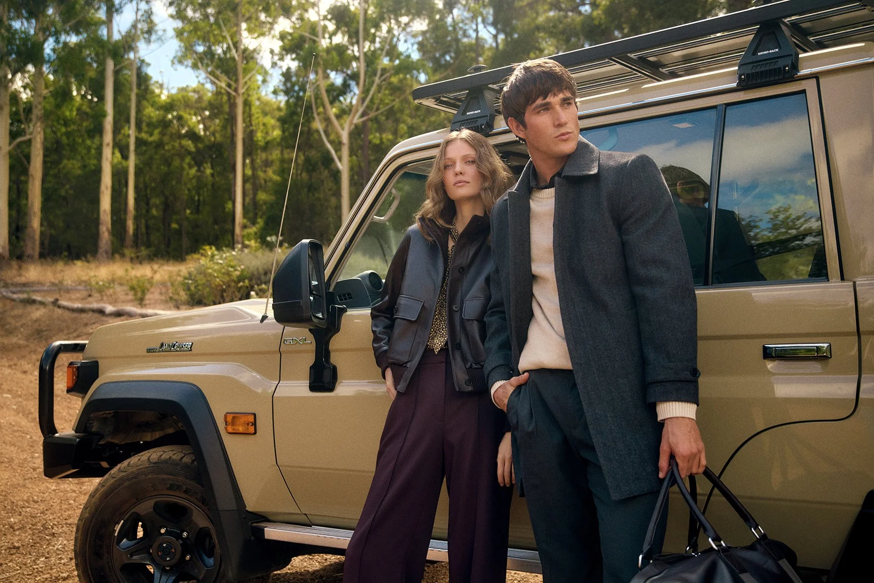 Claremont Quarter AW26 campaign assets, produced by Scotter Projects, Perth. Shot on location in Pemberton, WA.