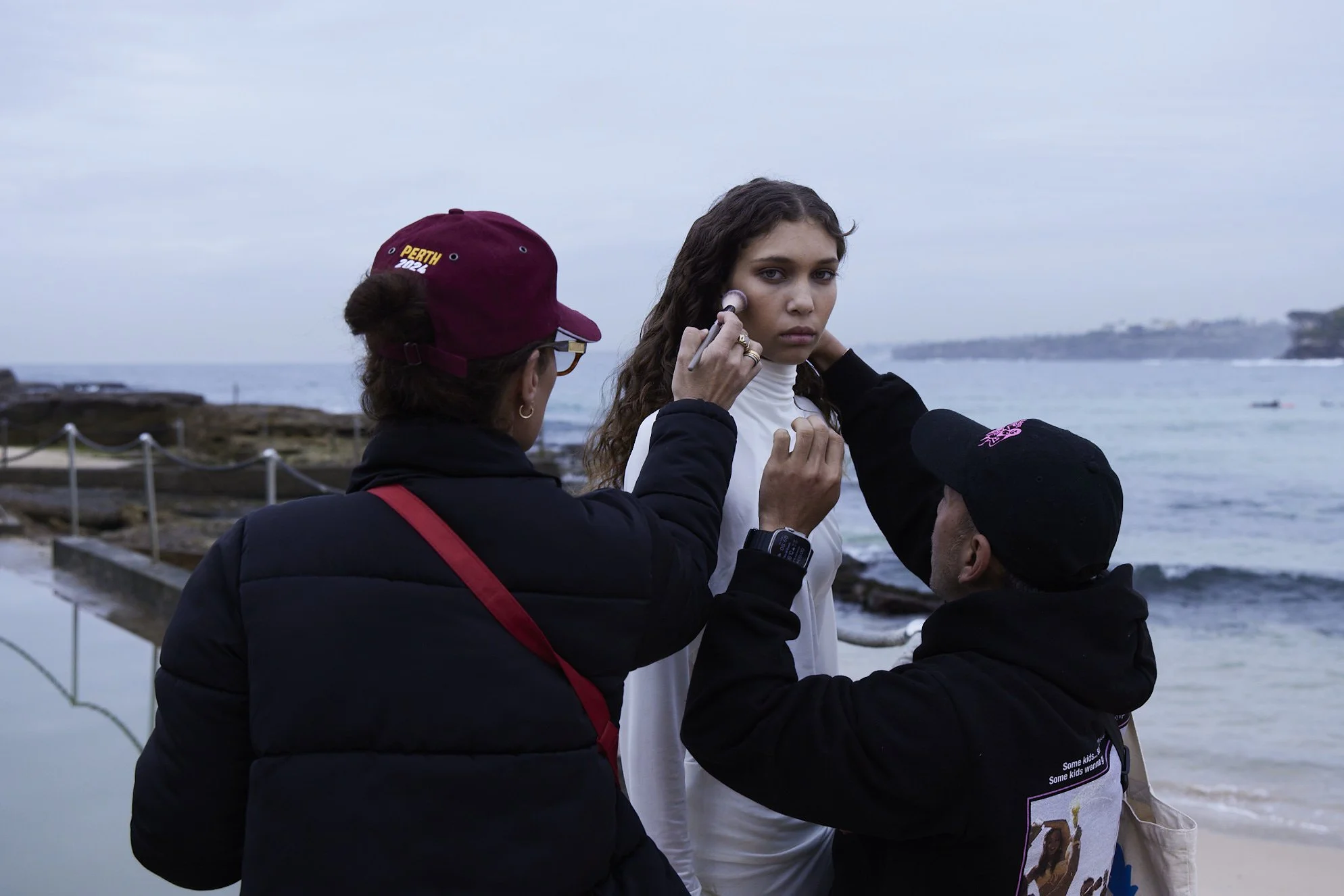 Behind the scenes on the WeWearAustralian 2024 campaign shoot with Latahlia Hickling.