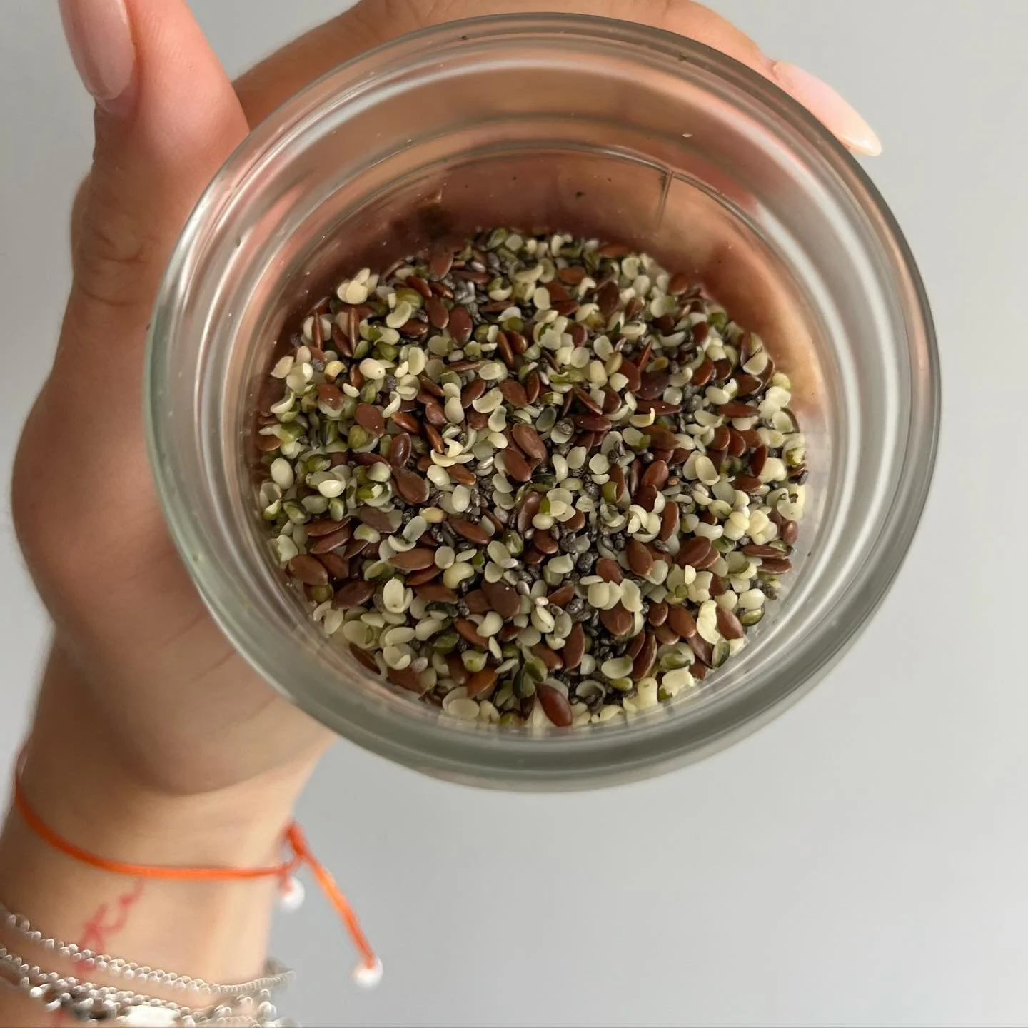 Lots of sprouts &amp; seeds lately🌱

Made my own blend of whole flax seeds, chia seeds, and hemp seeds so I could quickly sprinkle it on top of everything&hellip; game changer