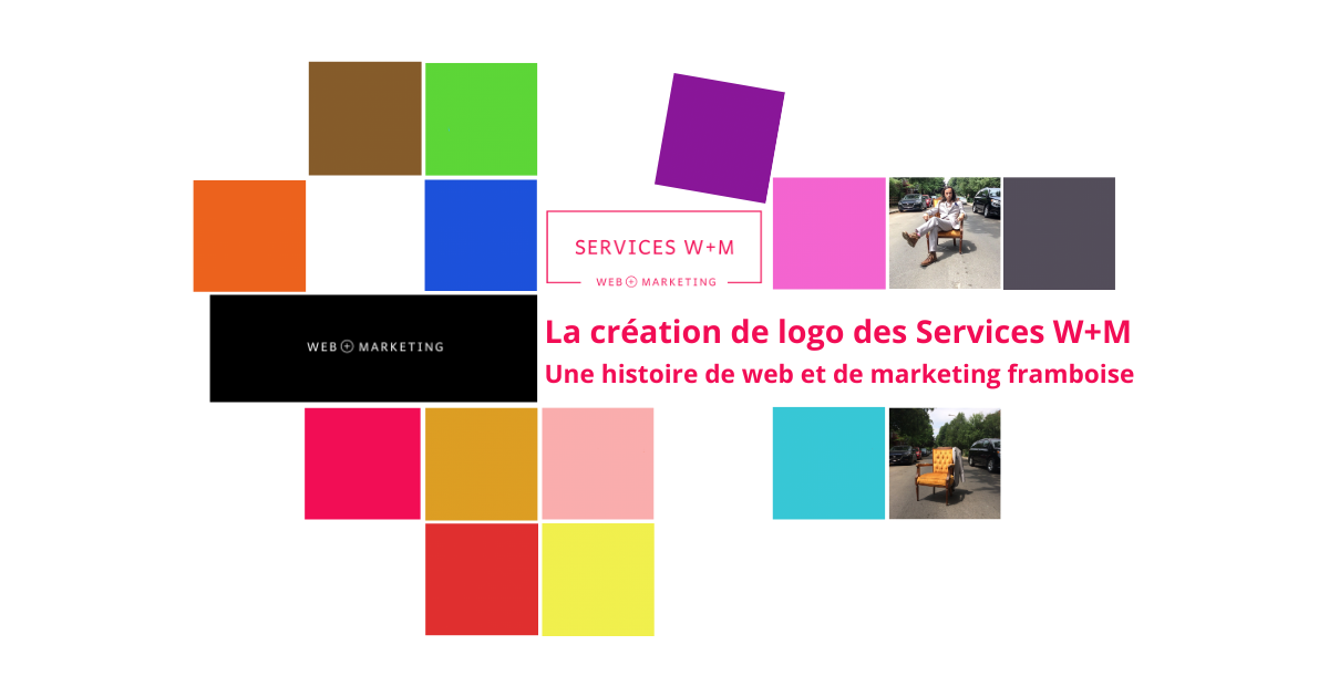 La création de logo des Services W+M - Une histoire de web et de marketing framboise