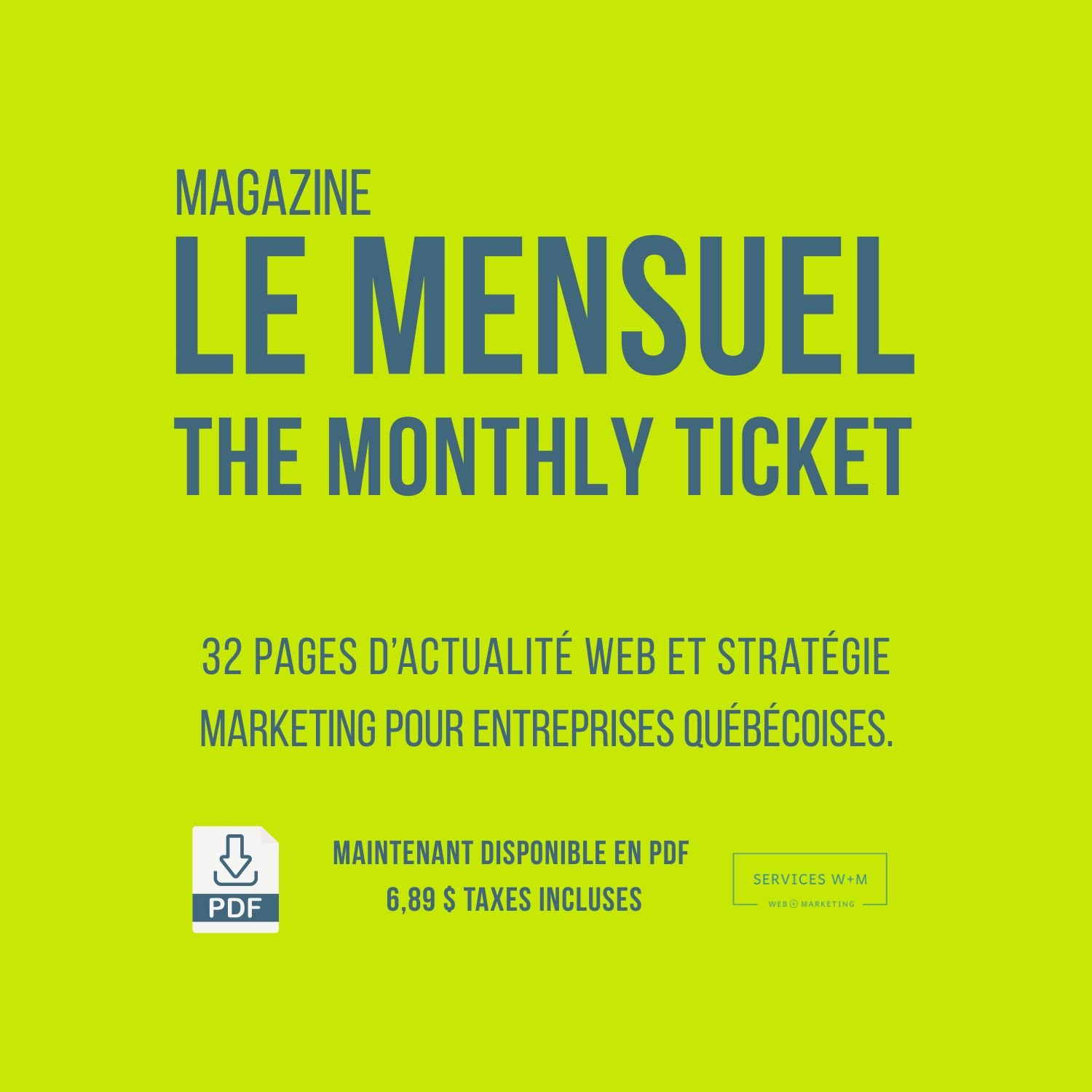 Le Mensuel W+M • E-facturation - Novembre 2025 (PDF)