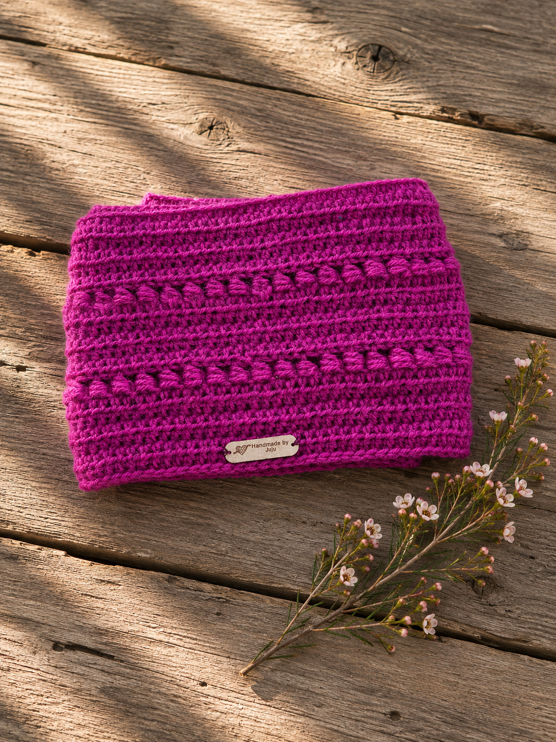 Handmade By Juju Infinity Scarf ~ Bougainvillea