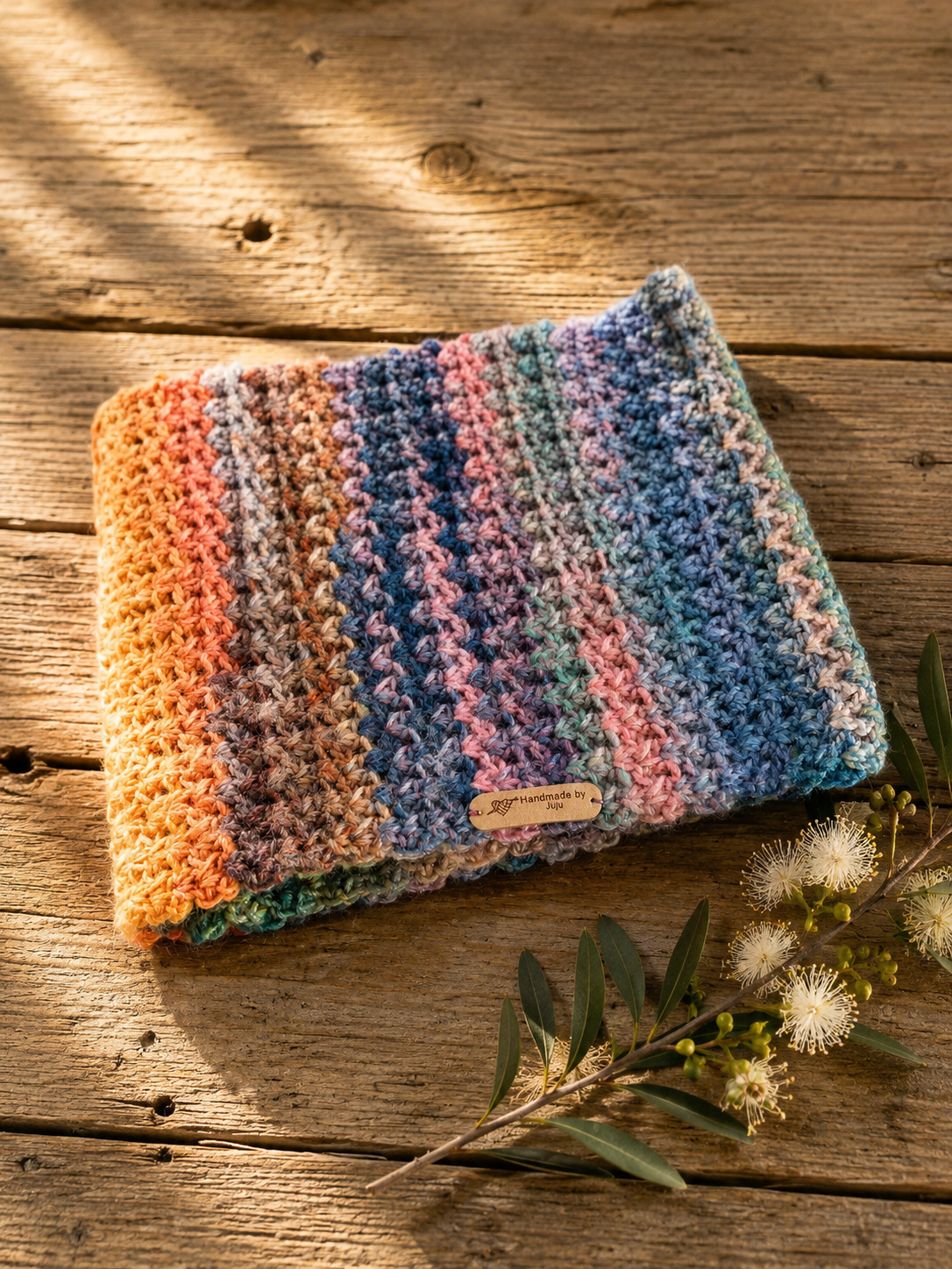 Handmade by Juju Infinity Scarf ~ Daybreak