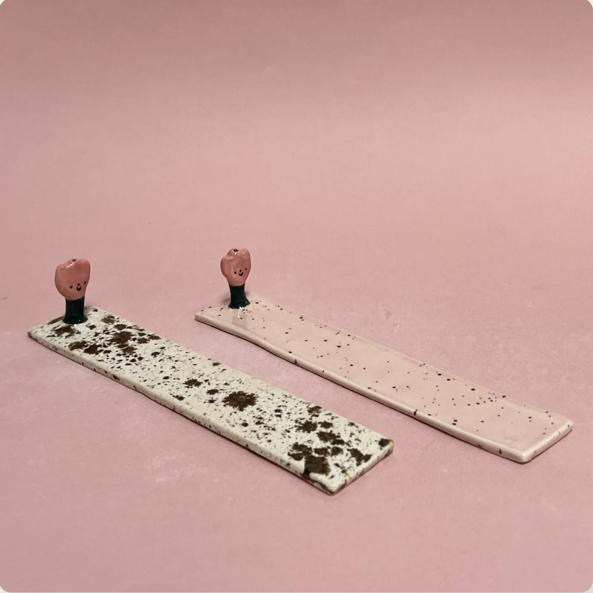 Alessia E Art ~ Pink Speckle Incense Holder