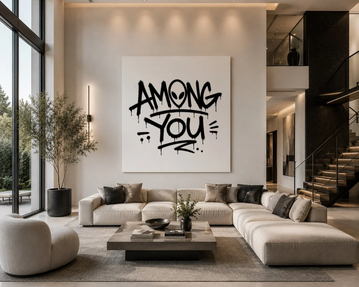 "Among You" - Canvas Art Statement