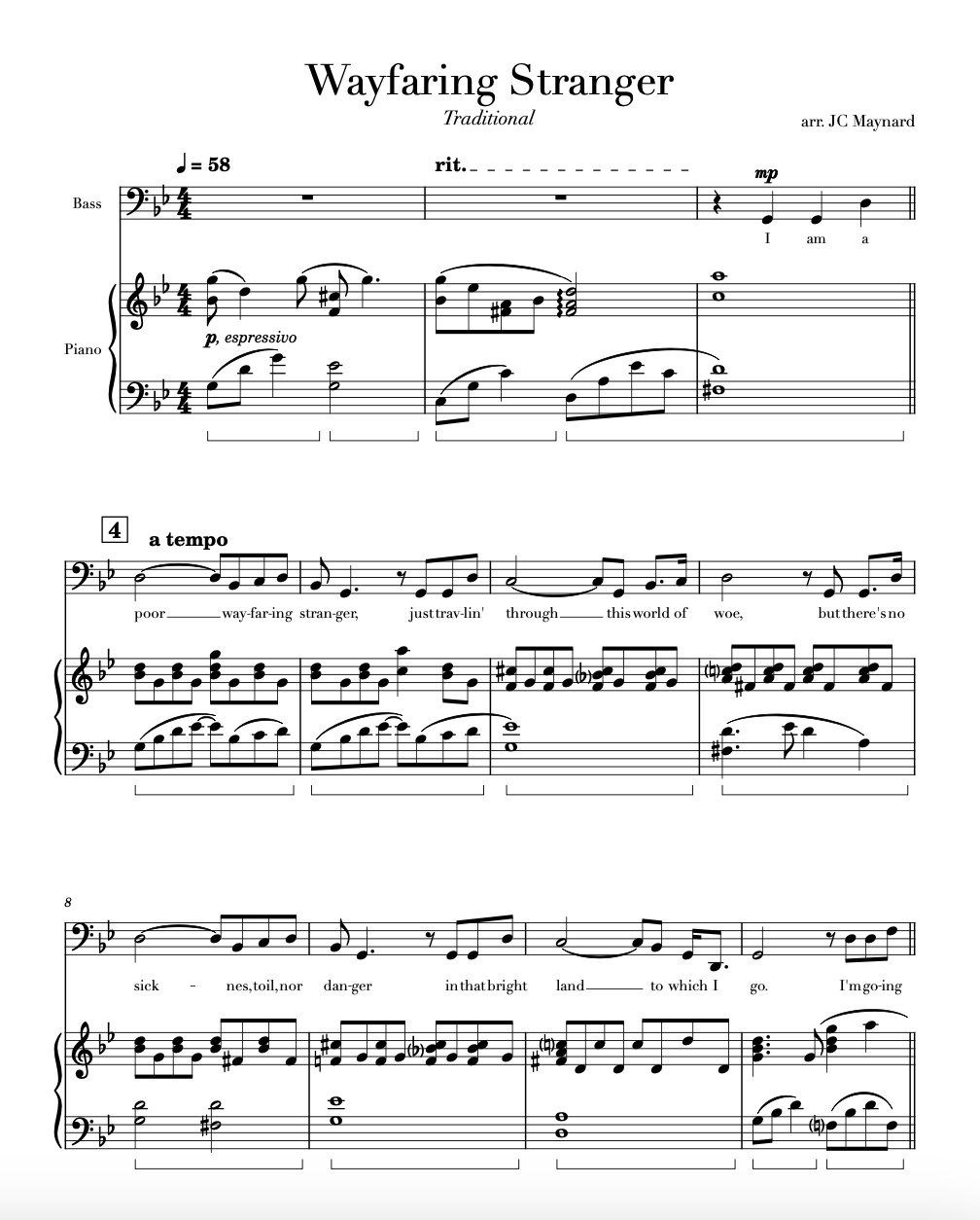 Wayfaring Stranger (arr.)