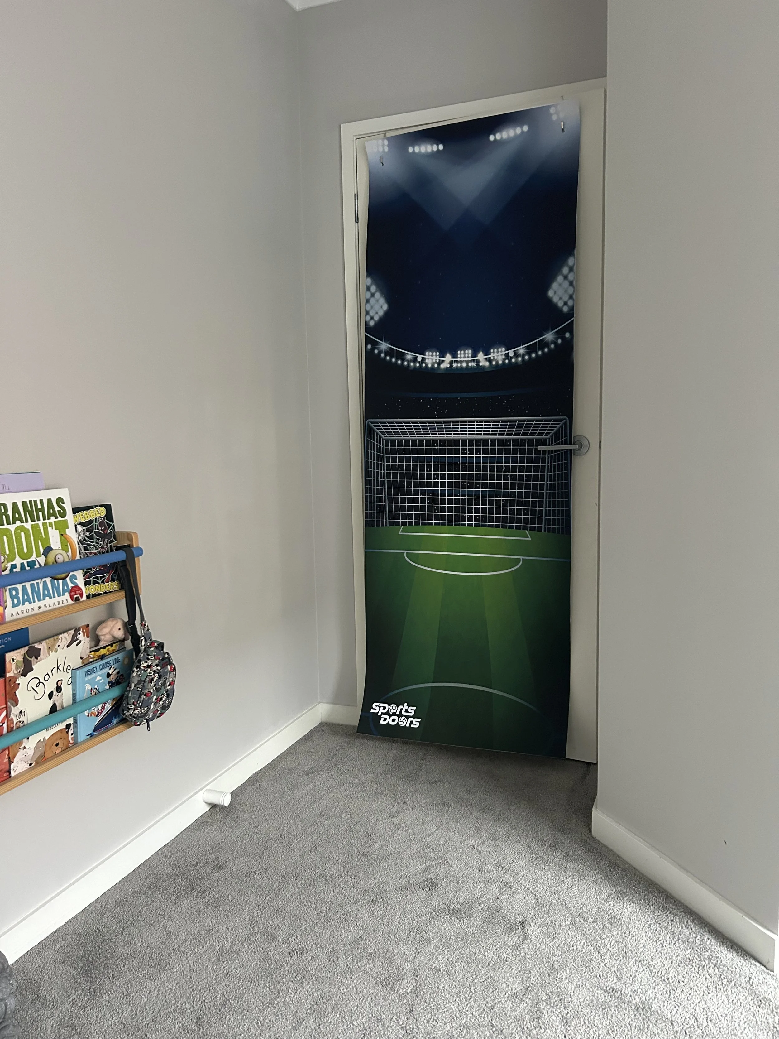 Soccer door hanger room decoration sports theme
