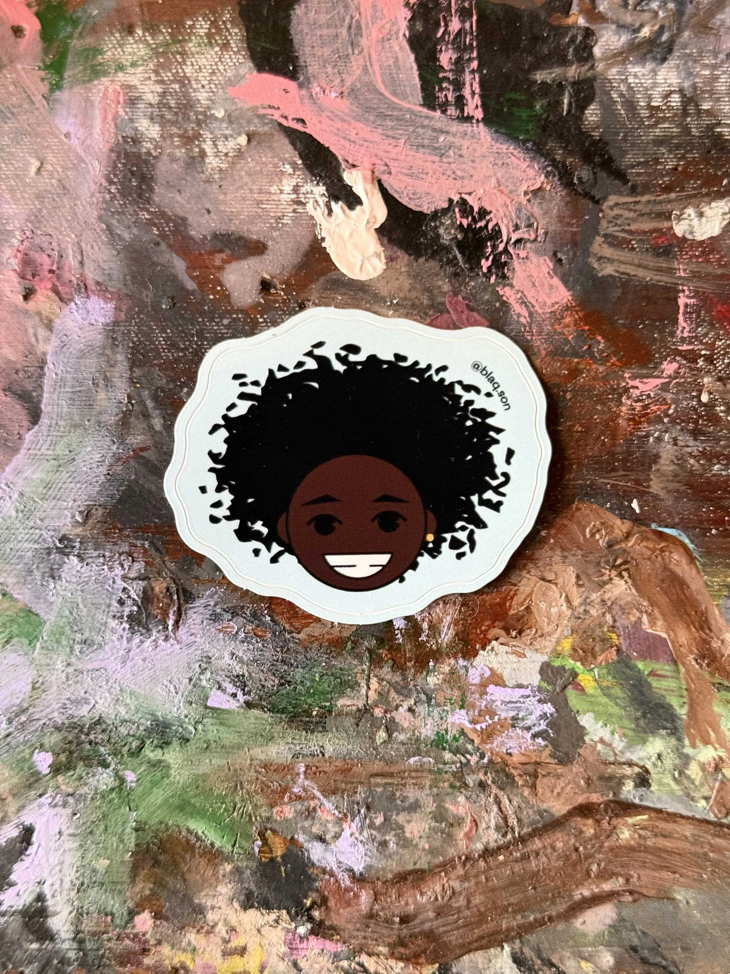 Afro sticker