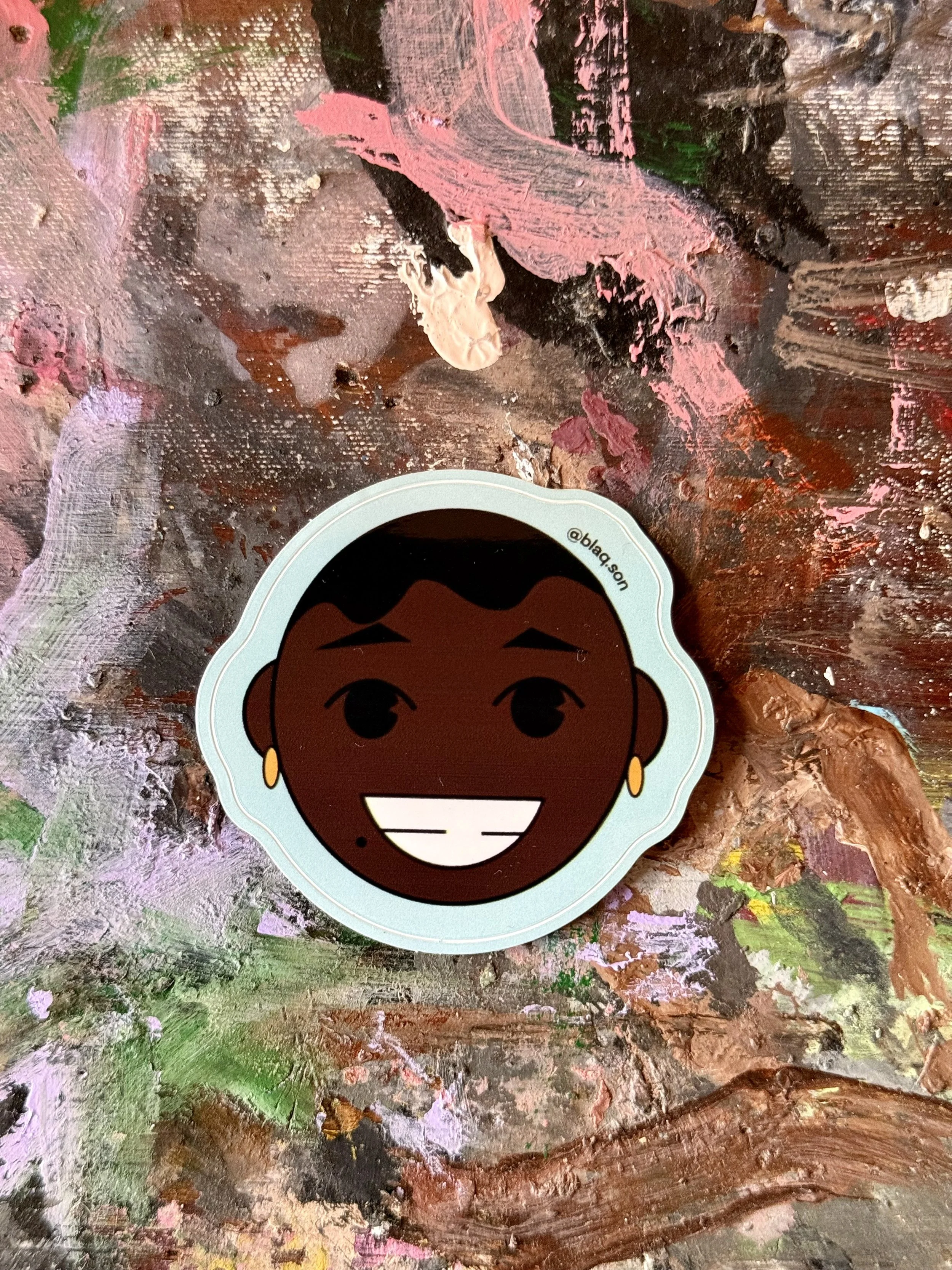 Finger waves sticker