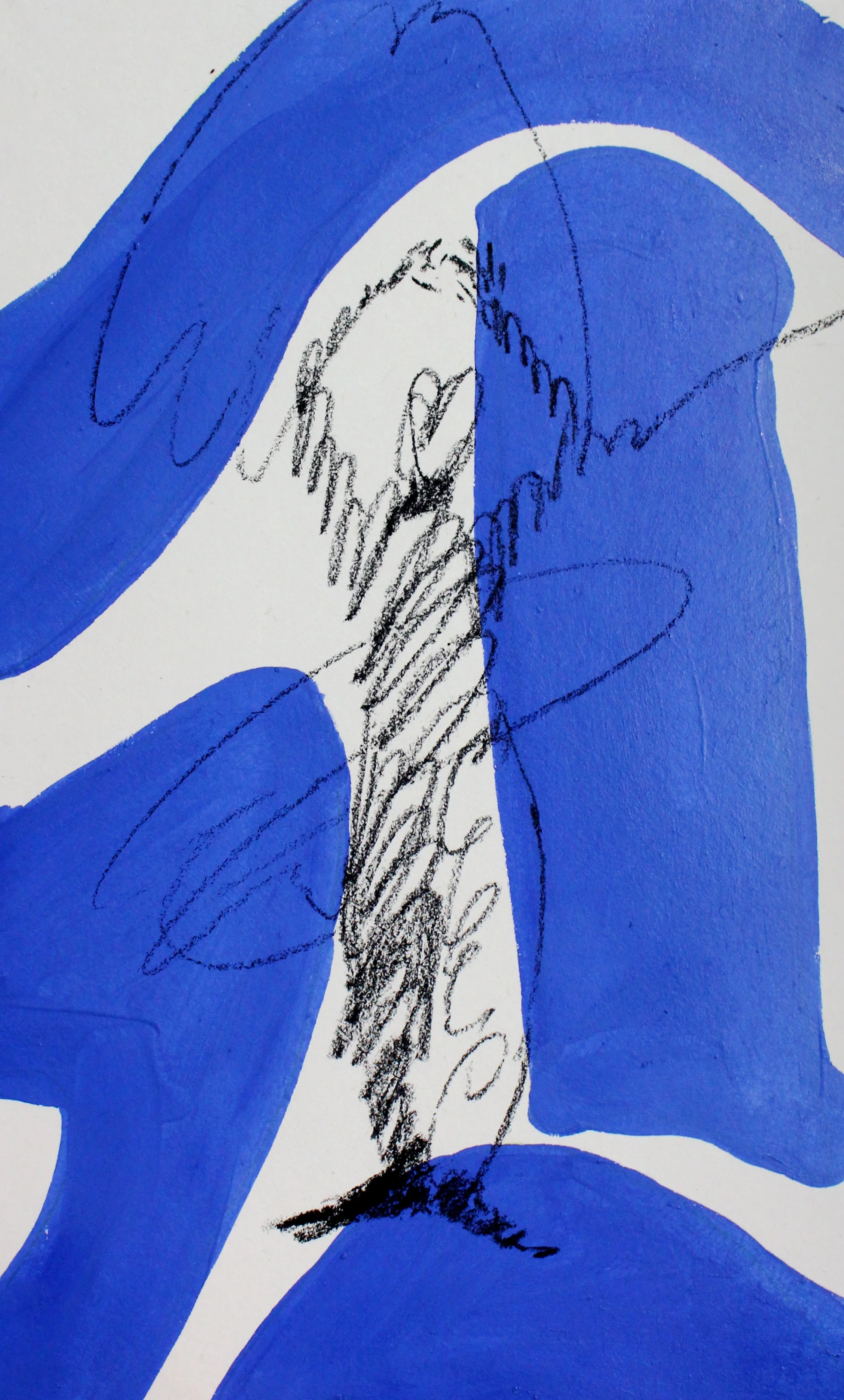 당신의조각들_Charcoal and Ink on Hanji_35cmx21cm_2026.JPG