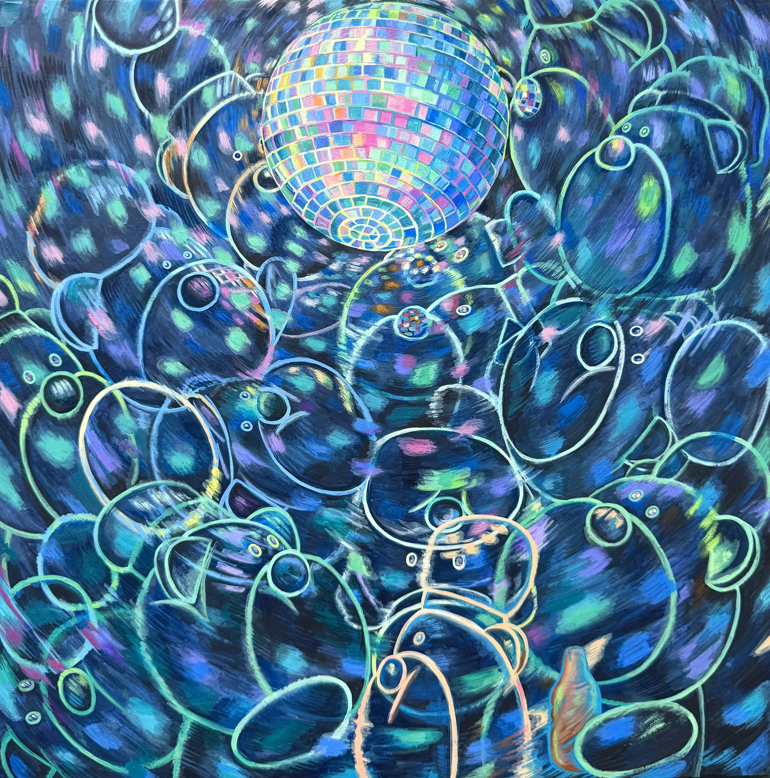 즐겨!_31.8x31.8cm_장지에 혼합재료_2025_420,000원.jpg