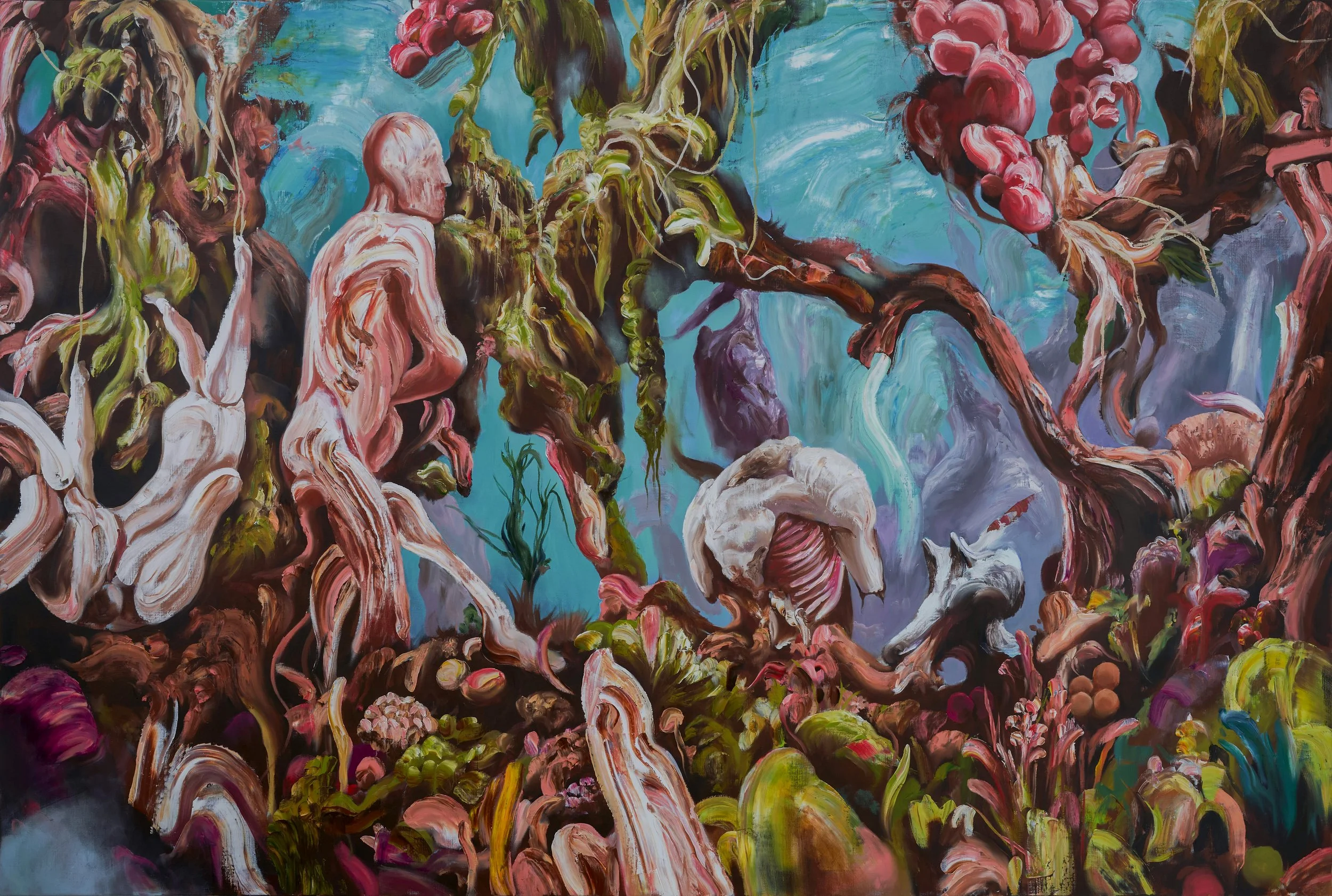 혼종정글 풍경v3.,oil on canvas,193.3x 130.3cm,2025.jpg
