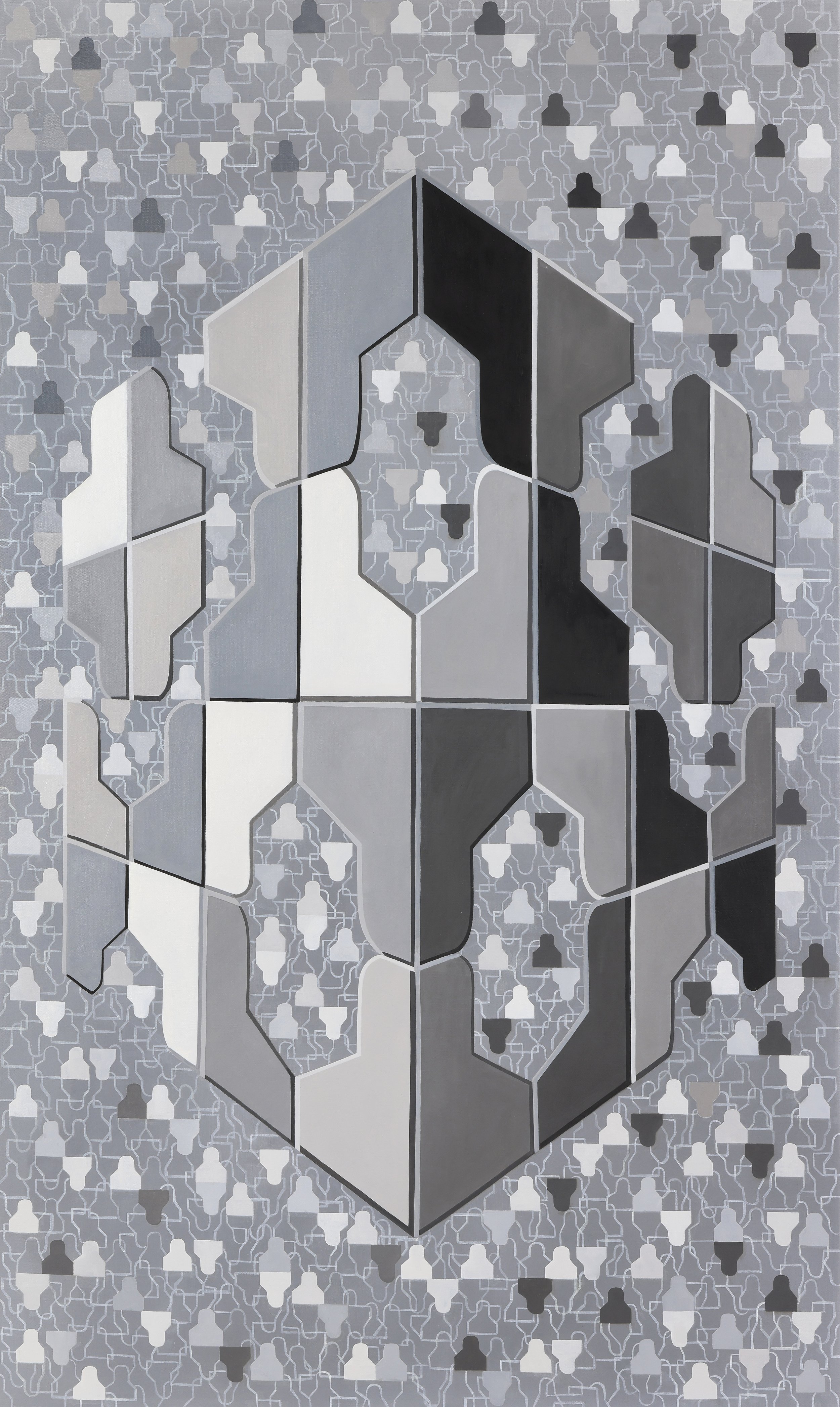 인간퍼즐1, 162.2x97.0cm, Oil on Canvas, 2023.JPG