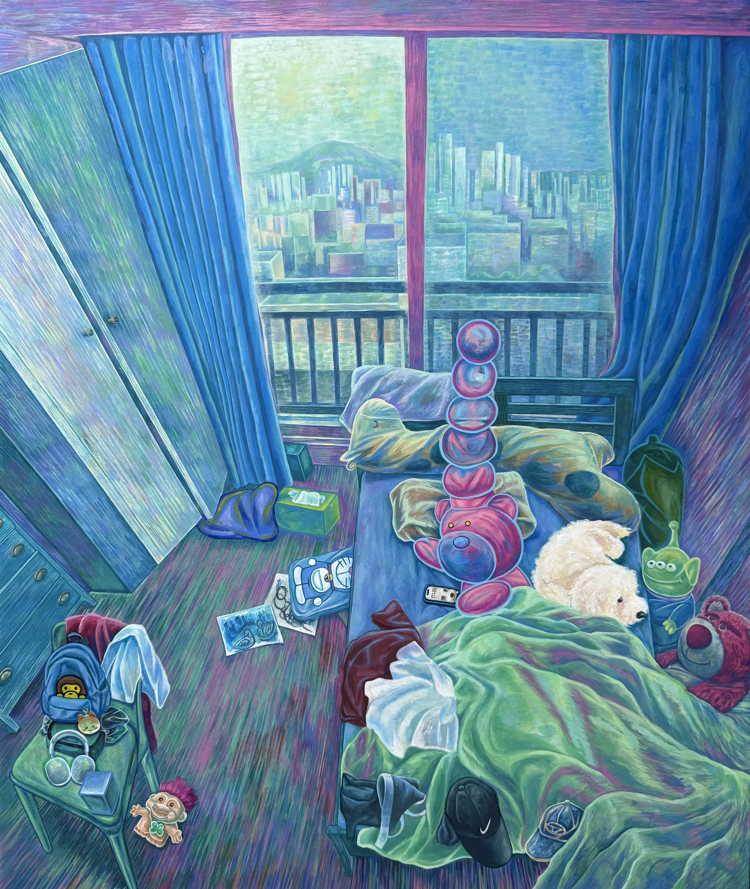 11 AM_72.7x60.6cm_장지에 혼합재료_2025.jpg
