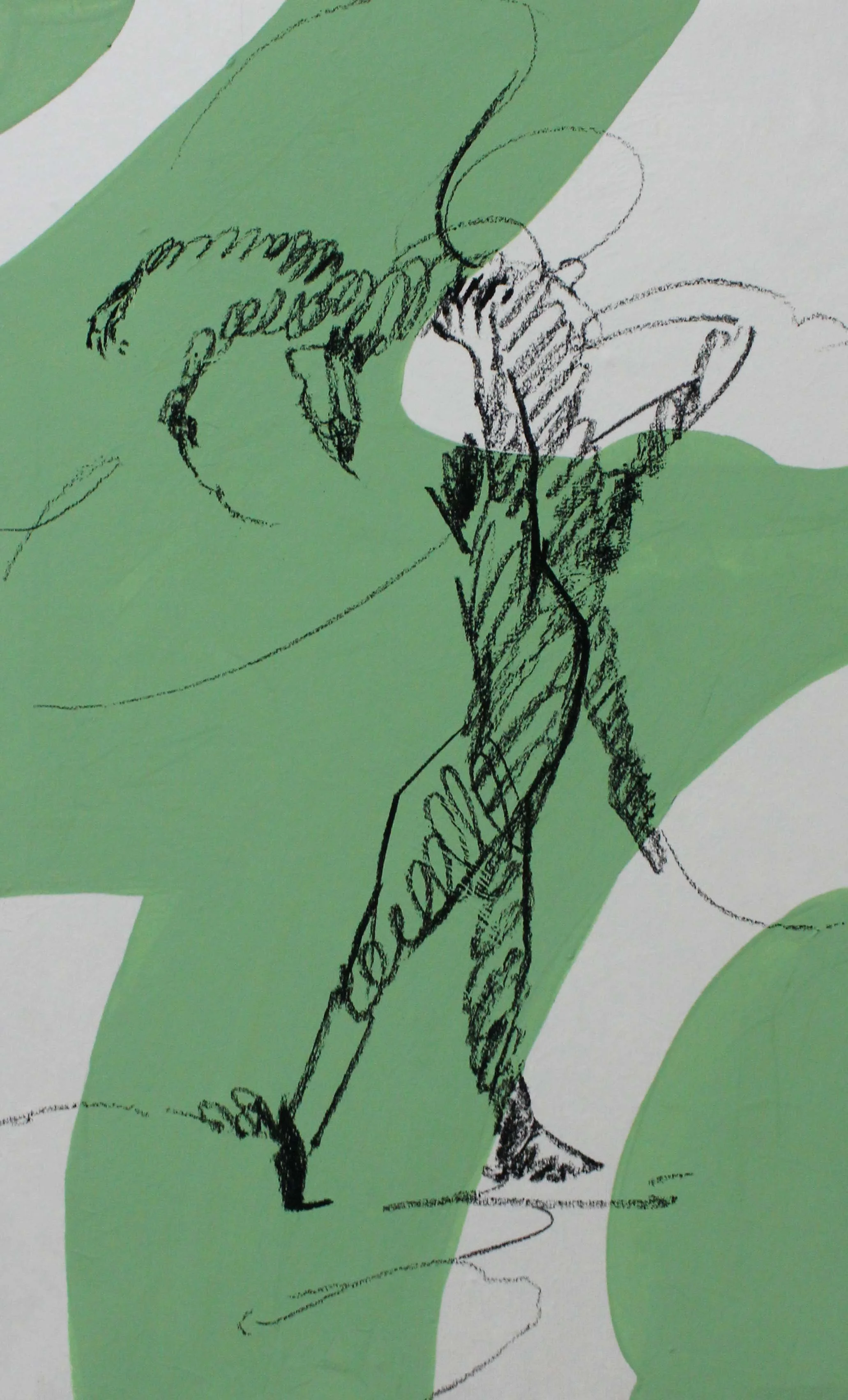 당신의조각들5_Charcoal and Ink on Hanji_35cmx21cm_2026.JPG