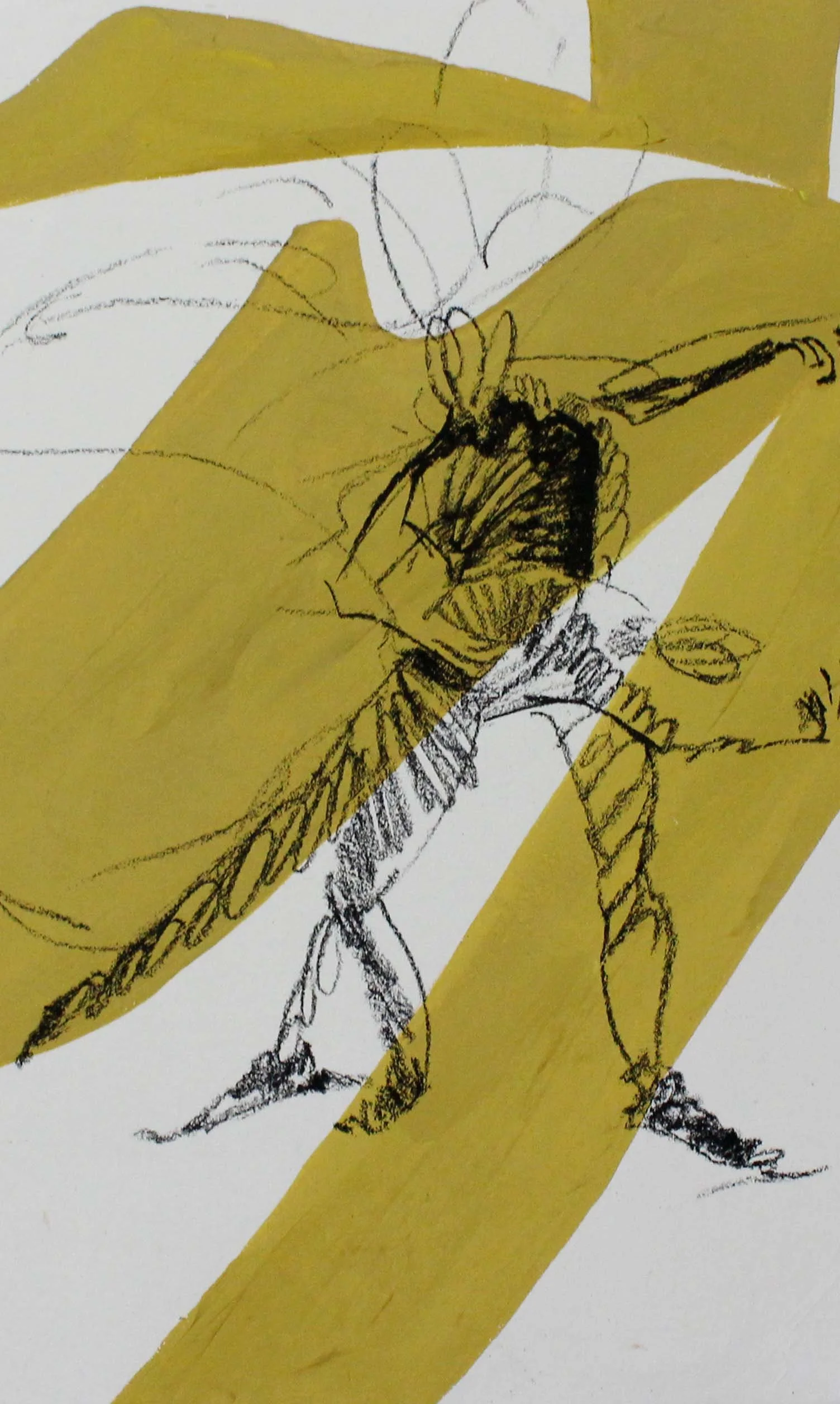 당신의조각들4_Charcoal and Ink on Hanji_35cmx21cm_2026.JPG