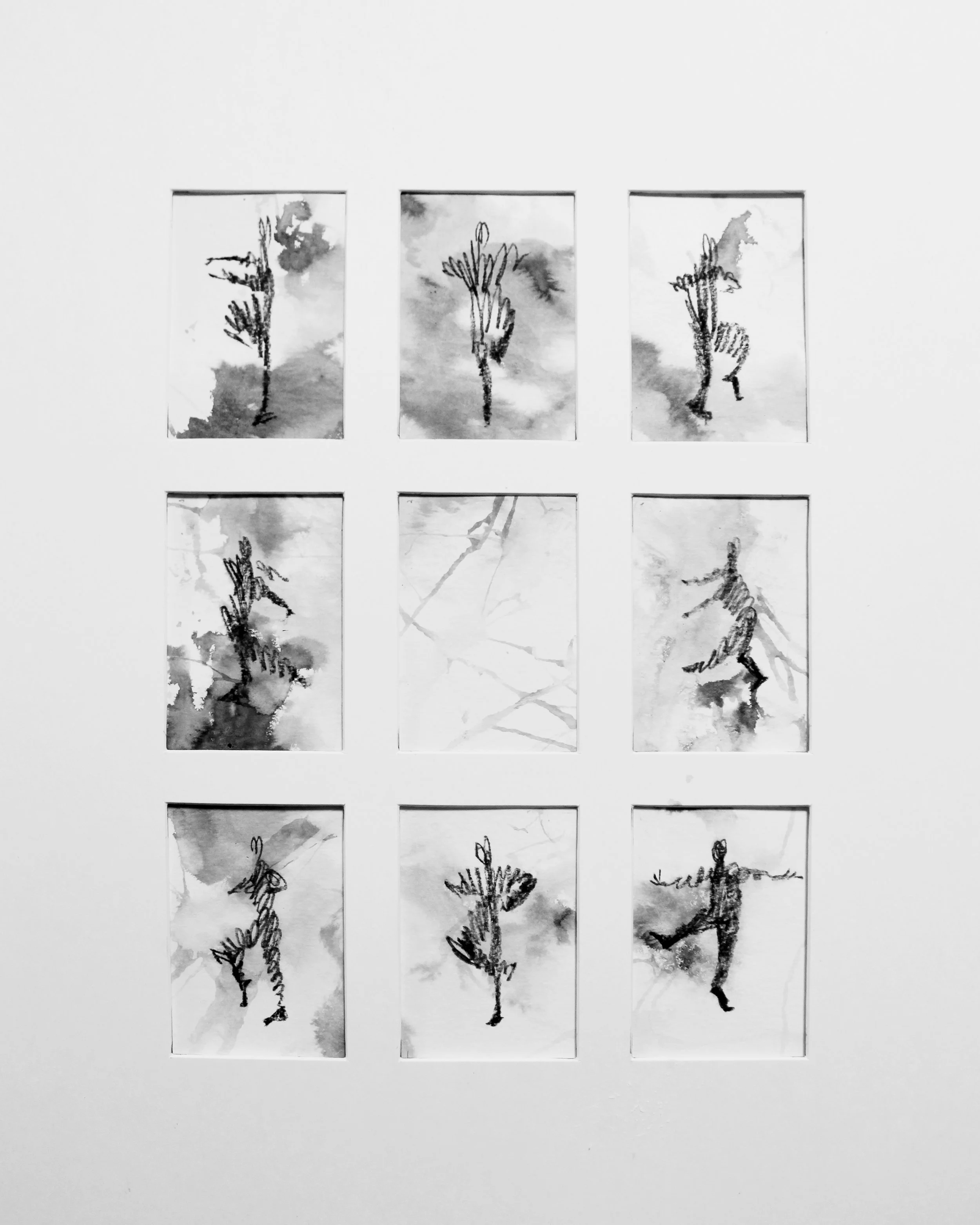 넘어지더라도, 다시 일어날수 있는힘_Charcoal and Ink on Hanji_51cmx43cm_2026.JPG