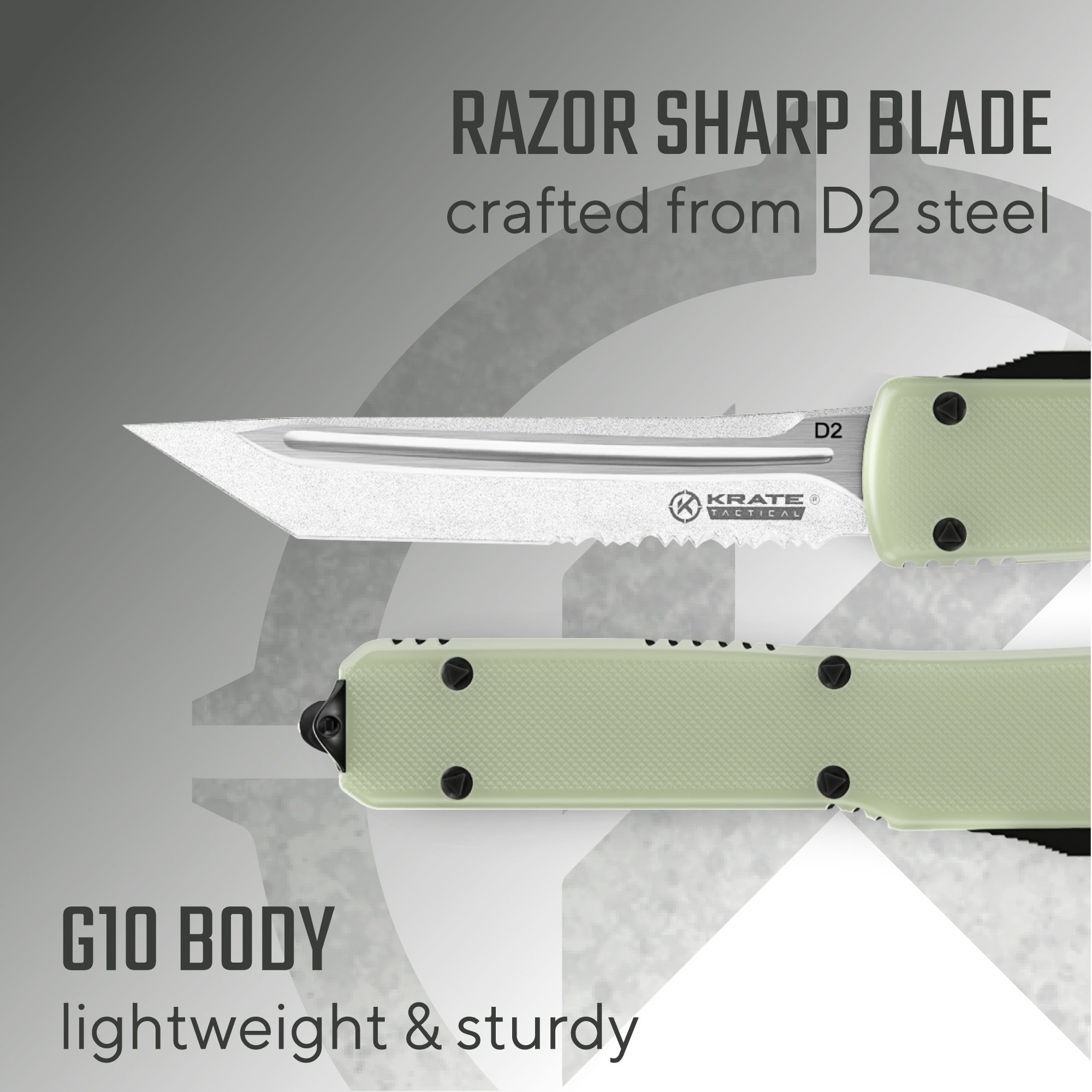 Barracuda Jade G10 OTF knife