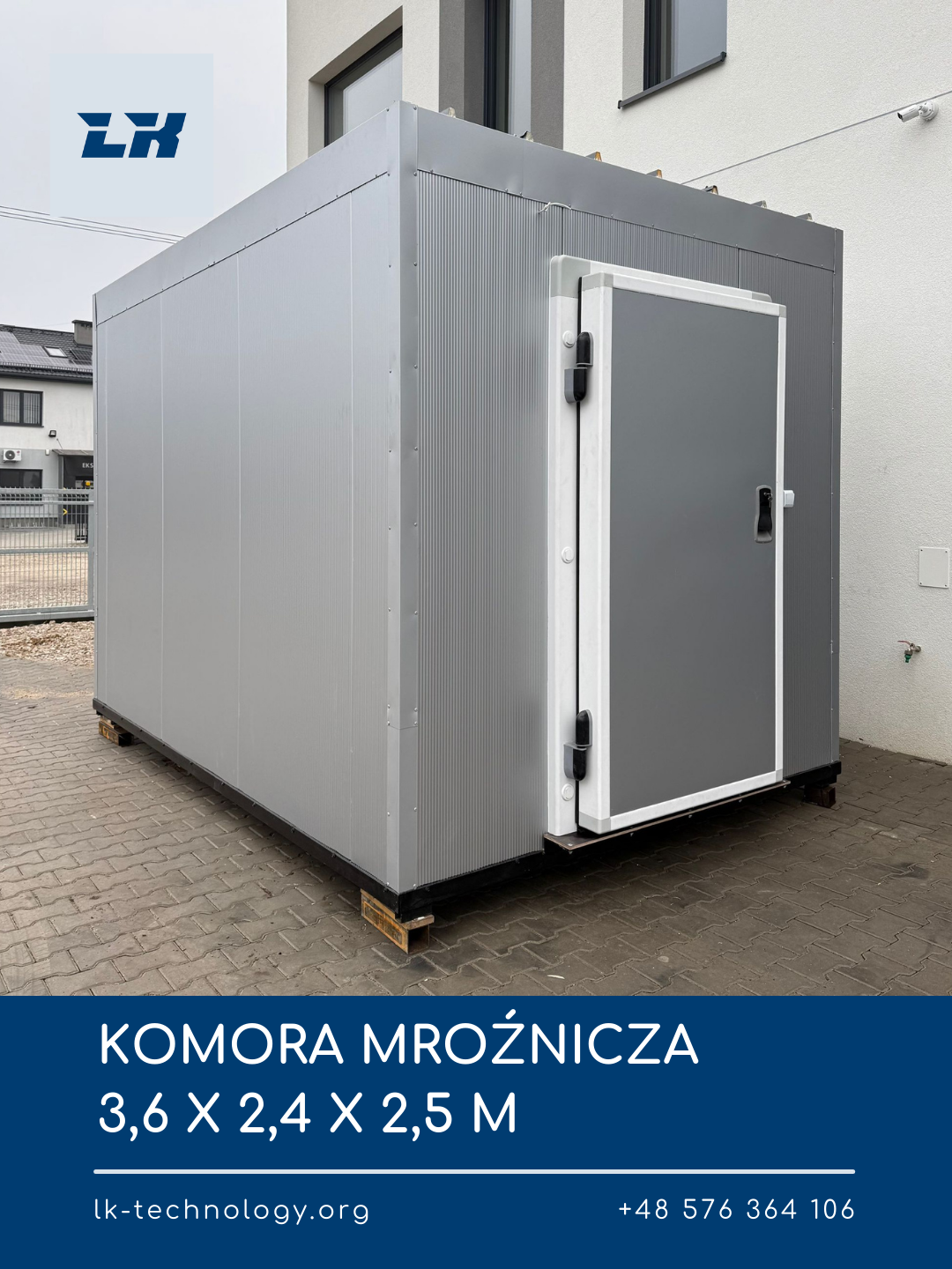Komora chłodnicza, chłodnia, kontener chłodniczy 3,6 x 2,4 x 2,5 m