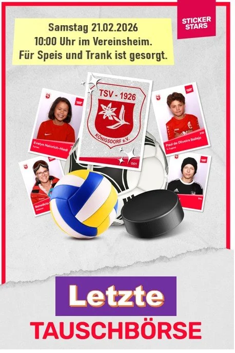 Letzte Offizielle Tauschbörse zum Stickerheft im Vereinsheim