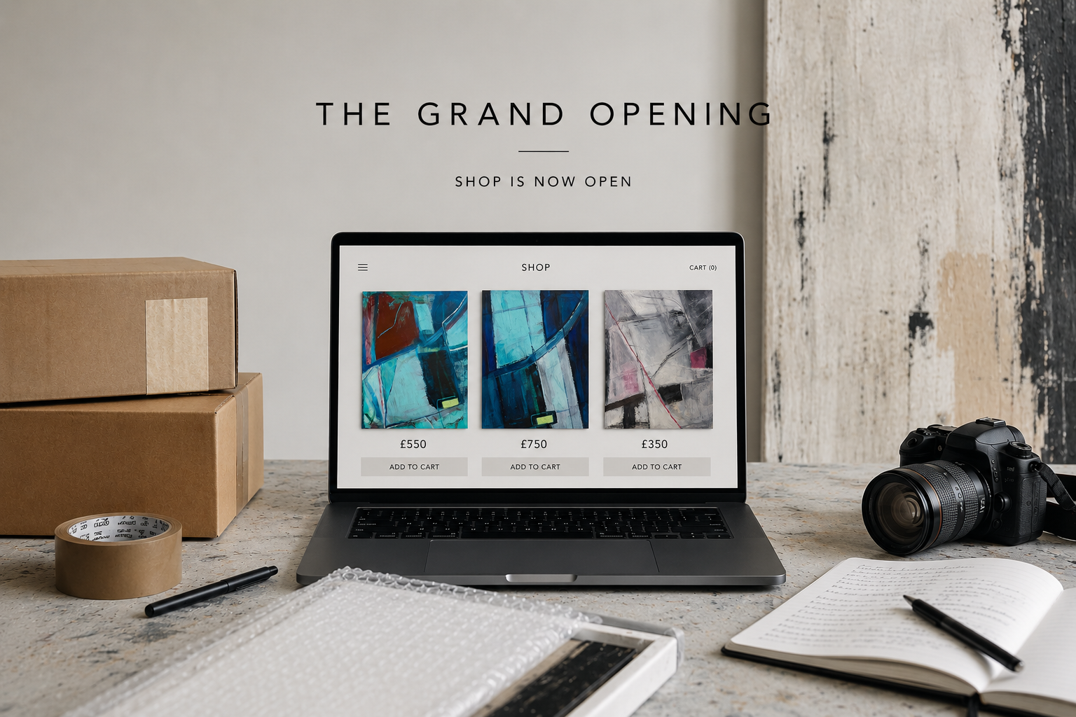 The Grand Opening. Of the small shop