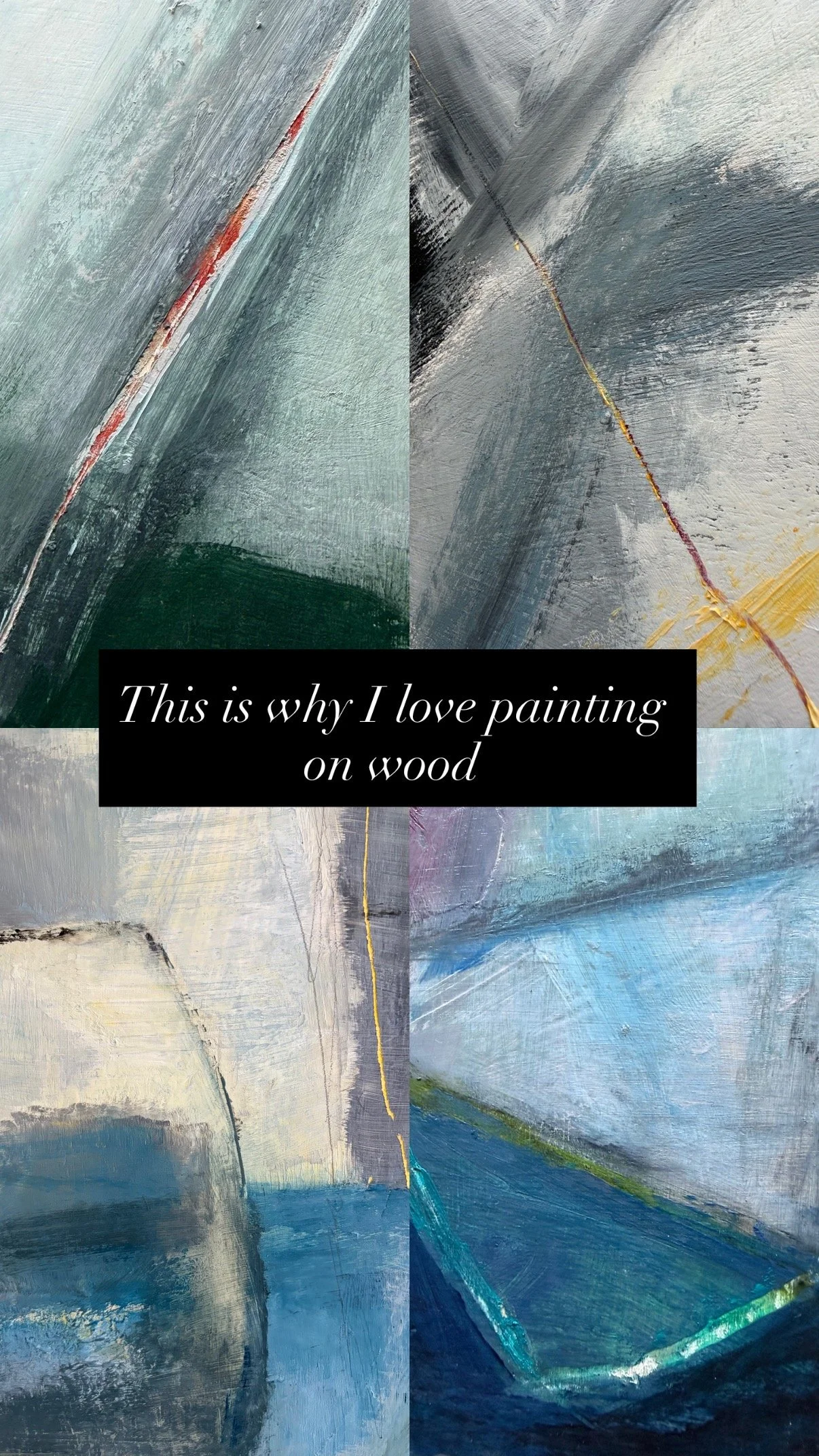 Against the Grain. Why I never paint on Canvas.