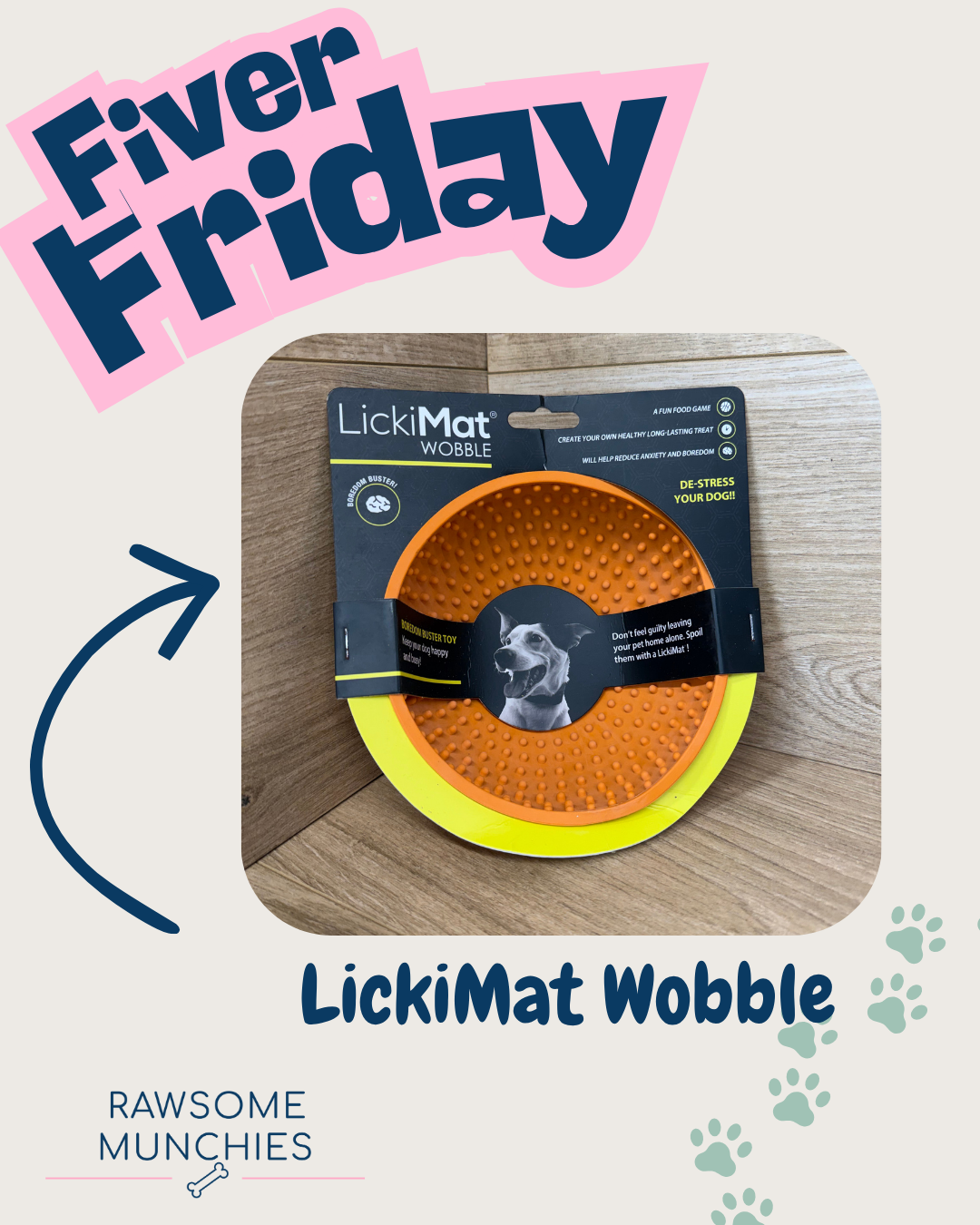Fiver Friday LickiMat Wobble Orange