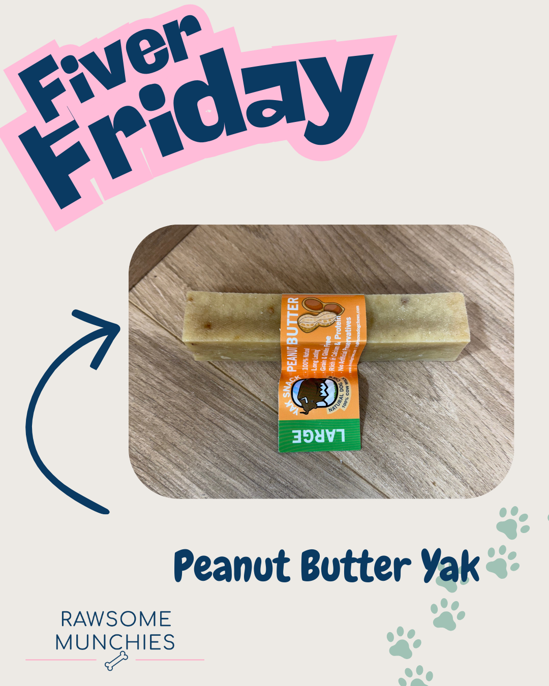 Fiver Friday Large Peanut Butter Yak