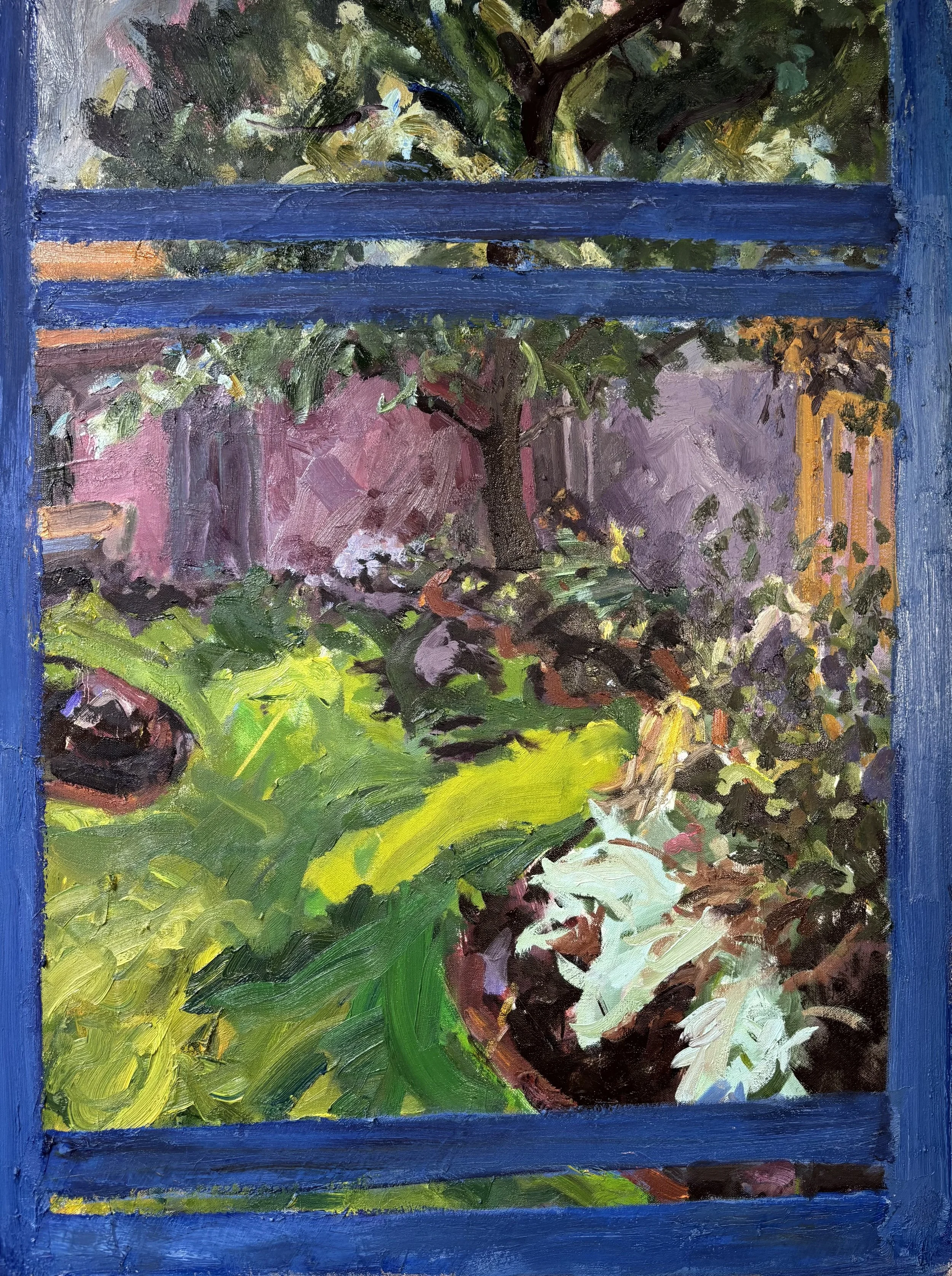 Blue Window  
2025 
oil on canvas 
40" x 30"
