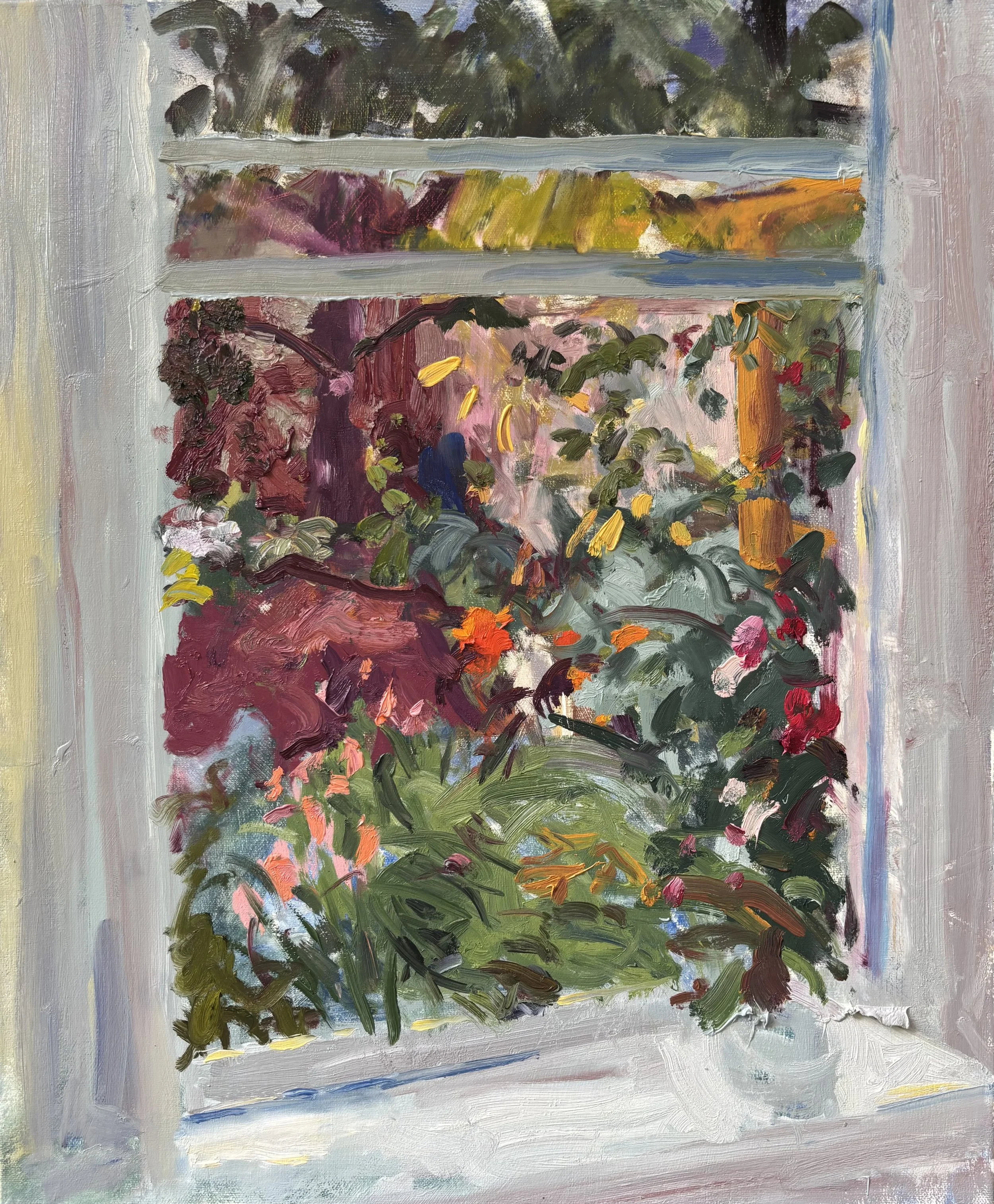 A Little Rain Must Fall  
2025 
oil on canvas 
24" x 20"