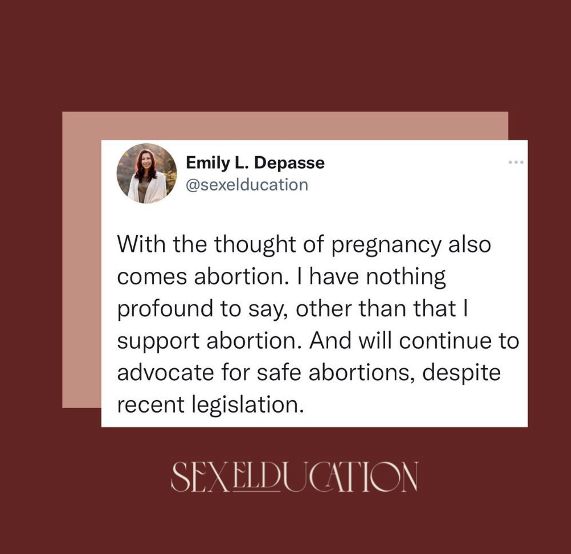 Standing for Choice: My Support for Safe Abortions