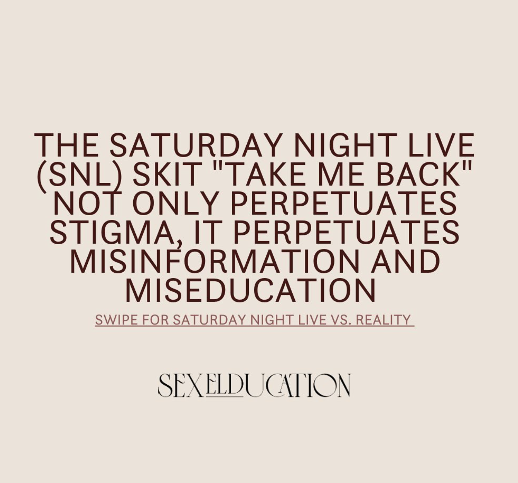Why SNL's "Take Me Back" Skit Missed the Mark on STI Awareness