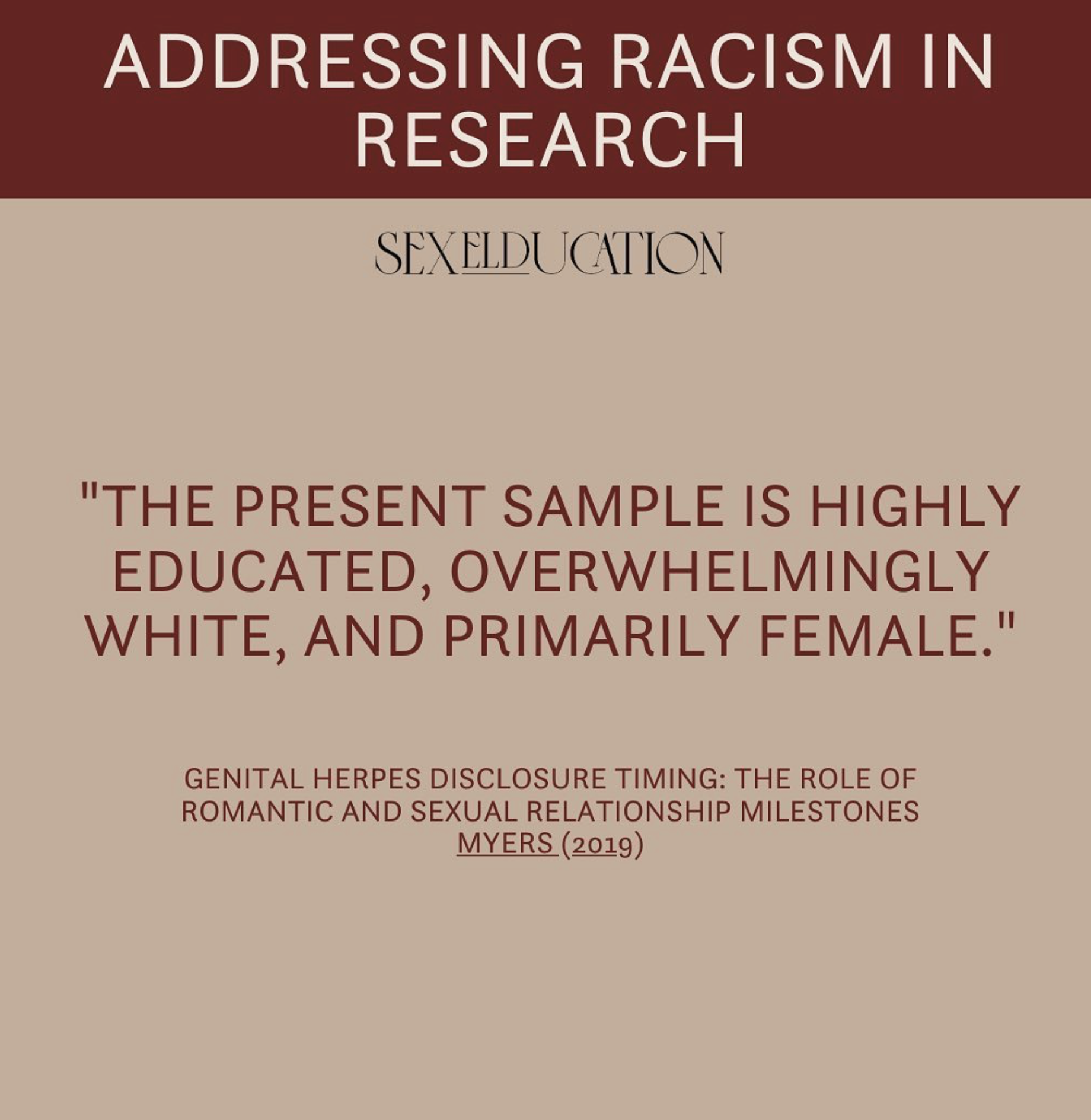 Addressing Racism in Research 