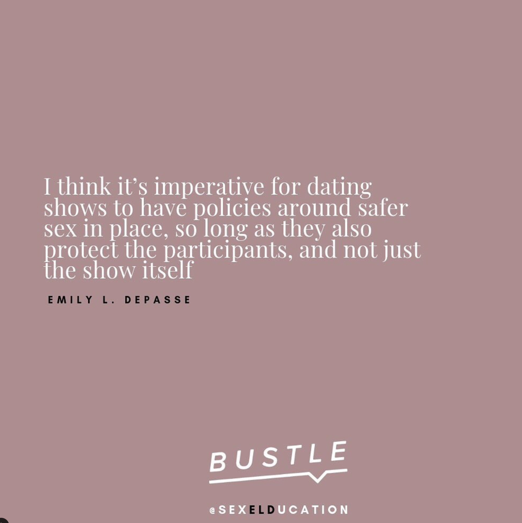 Dating Shows and STIs