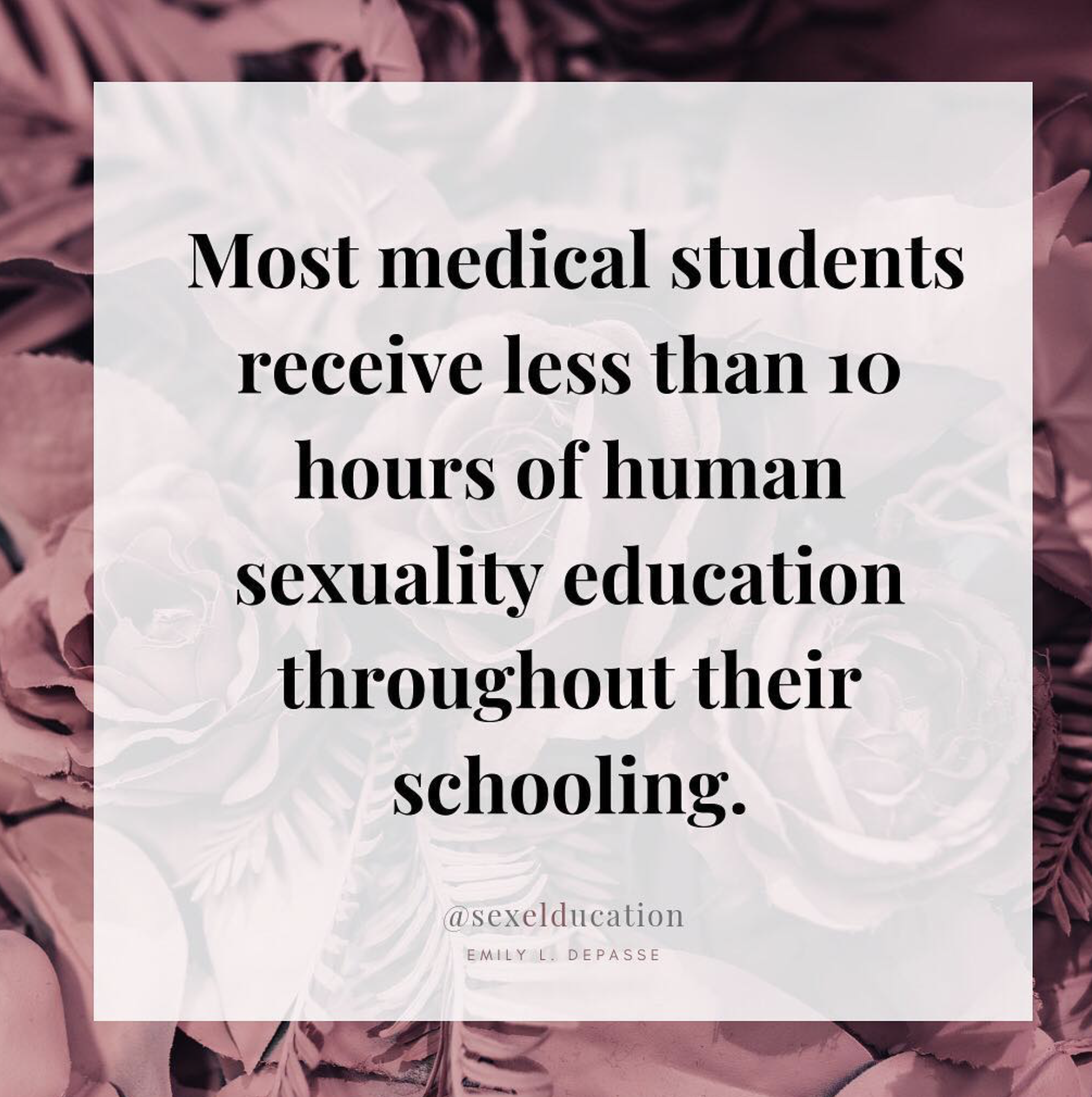 Sex Education for Medical School Students 