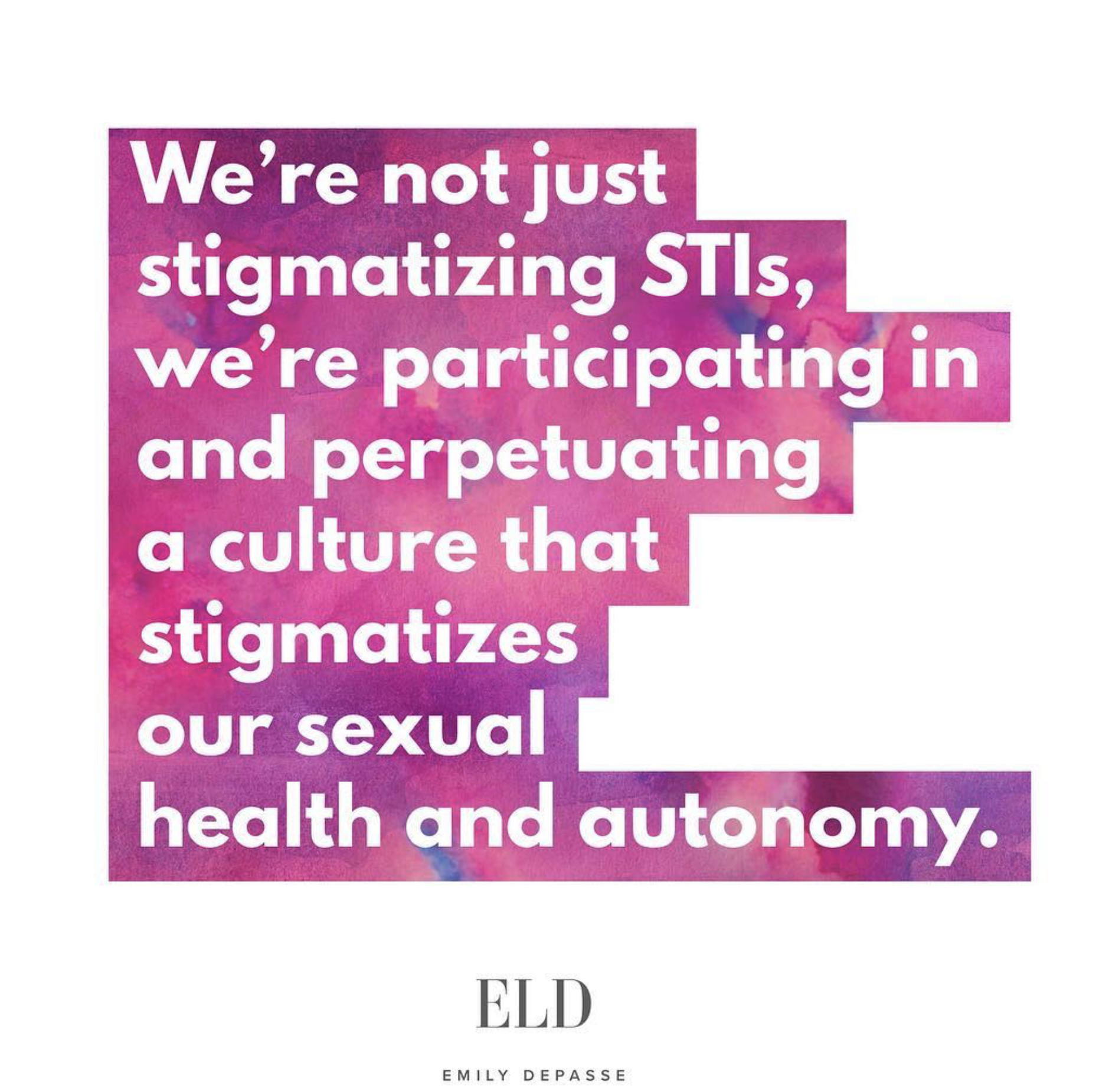 We're Stigmatizing More than STIs