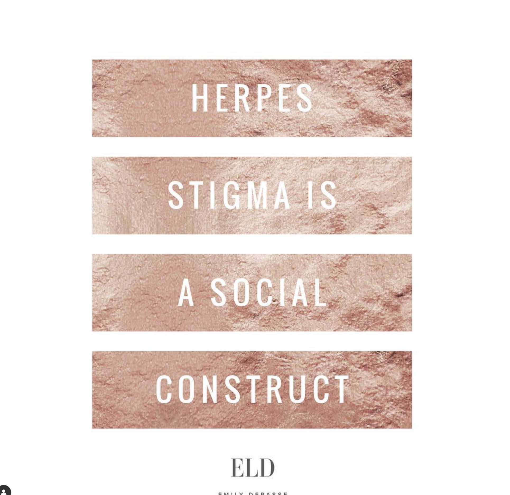 Herpes Stigma is a Social Construct 